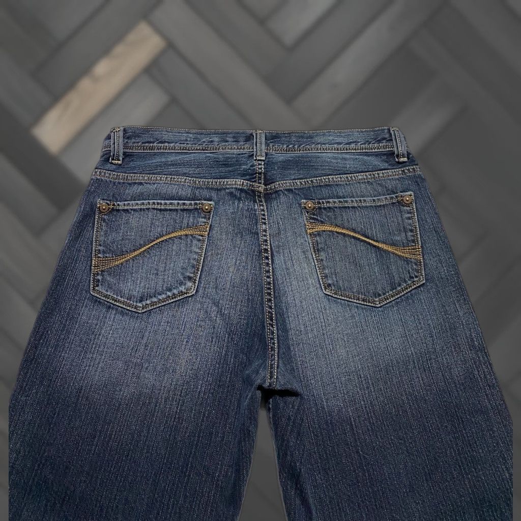 DKNY DKNY Jeans Castro Men's Size 34×30 Blue Embroidered Pockets Loose Denim Straight Jeans Mens 34 Blue Size US 34 / EU 50 - 1 Thumbnail