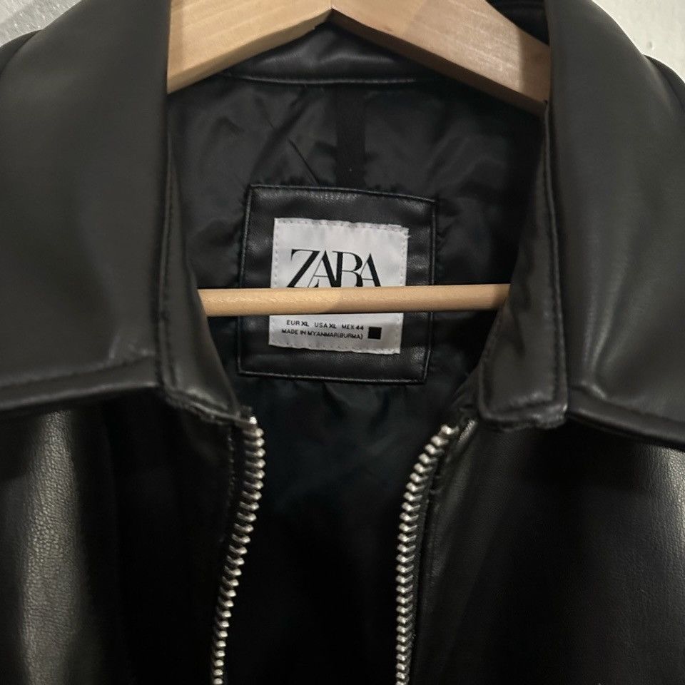 Zara Zara Man Leather Bomber XL Size US XL / EU 56 / 4 - 5 Thumbnail