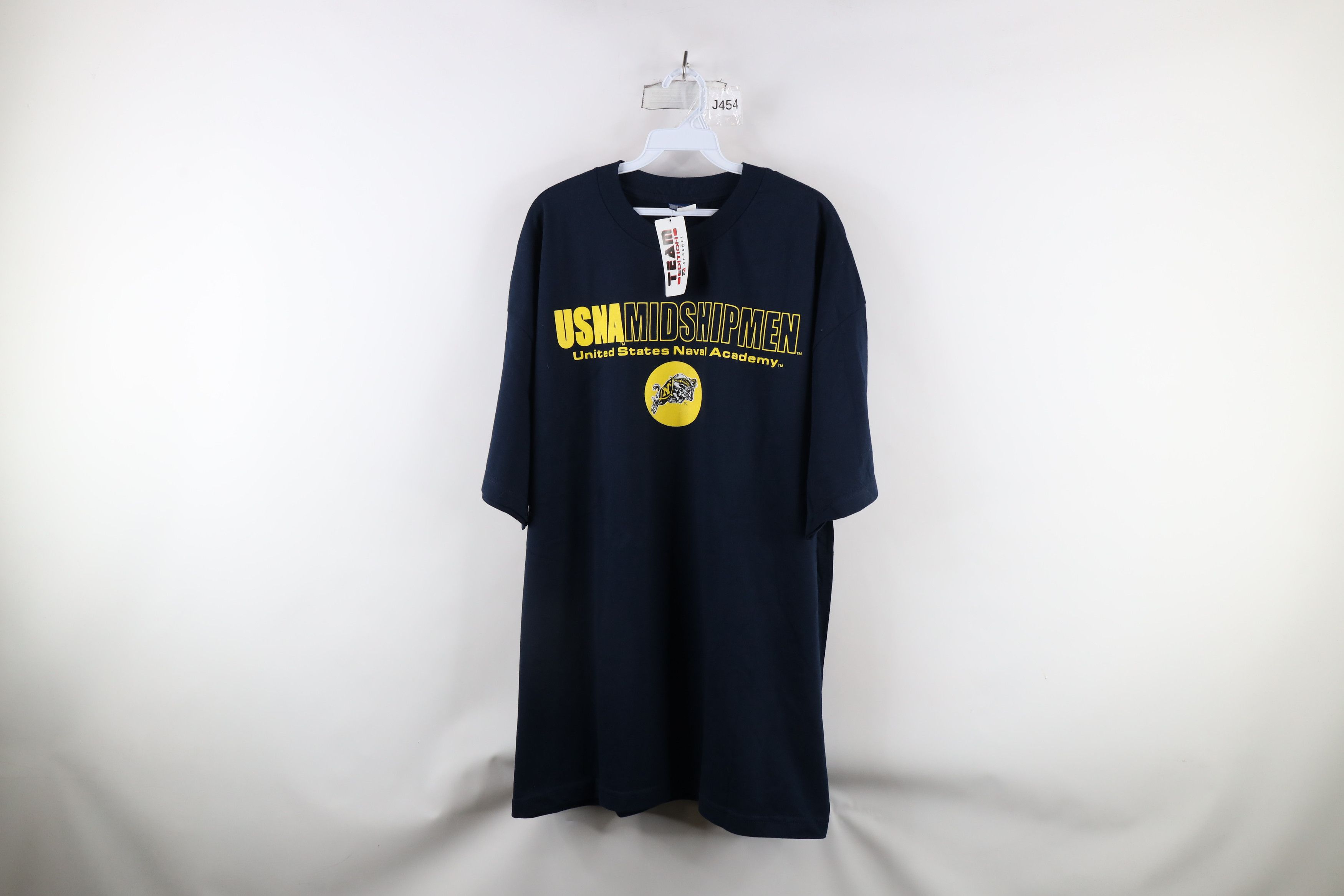 Vintage Deadstock Vintage 90s United States Naval Academy T-Shirt Size US XL / EU 56 / 4 - 1 Thumbnail
