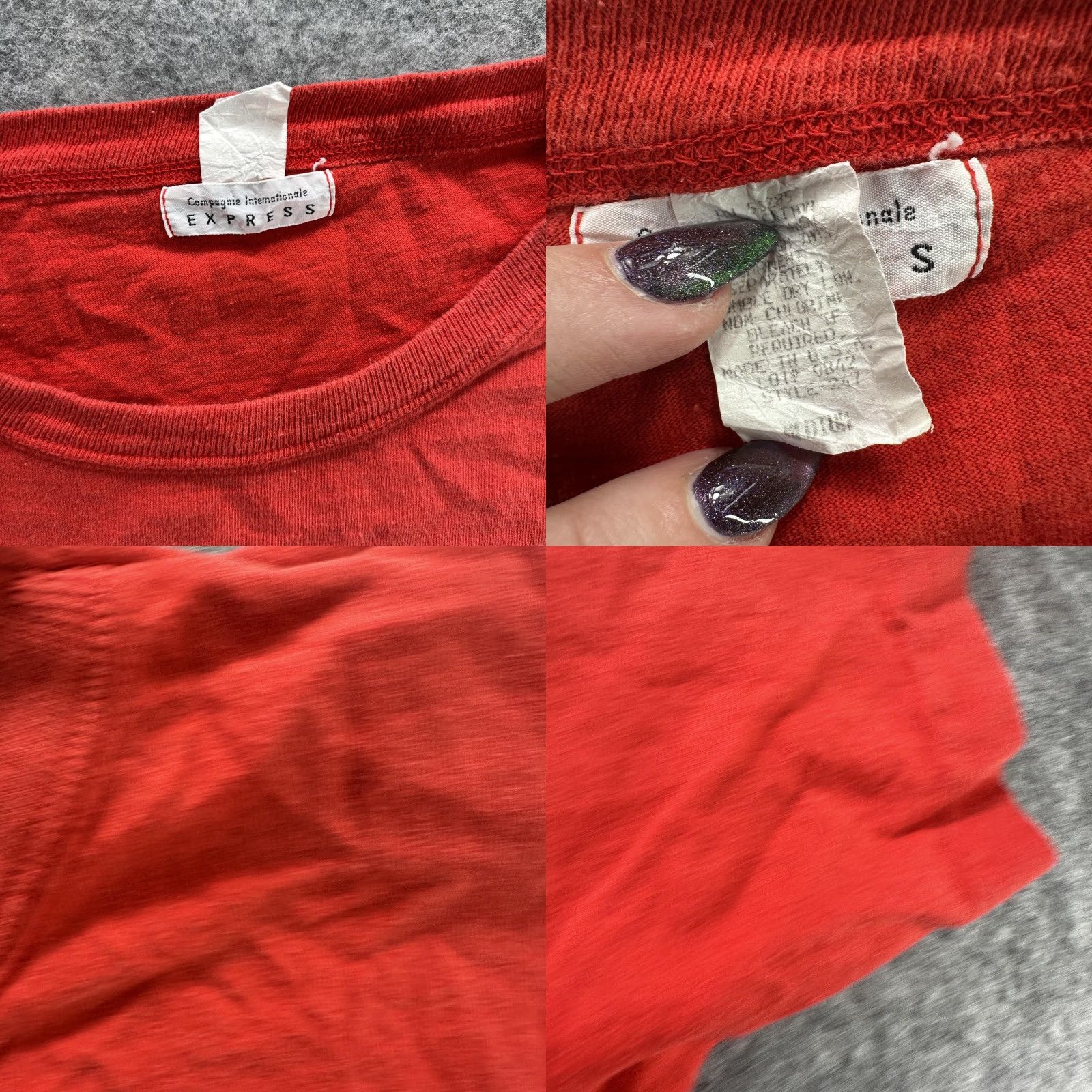 Express VINTAGE Express Shirt Mens Small Red Pocket Crewneck 100% Cotton Made USA 90s Shirts Mens Small Red pocket tee 90s Mens Size US S / EU 44-46 / 1 - 8 Thumbnail