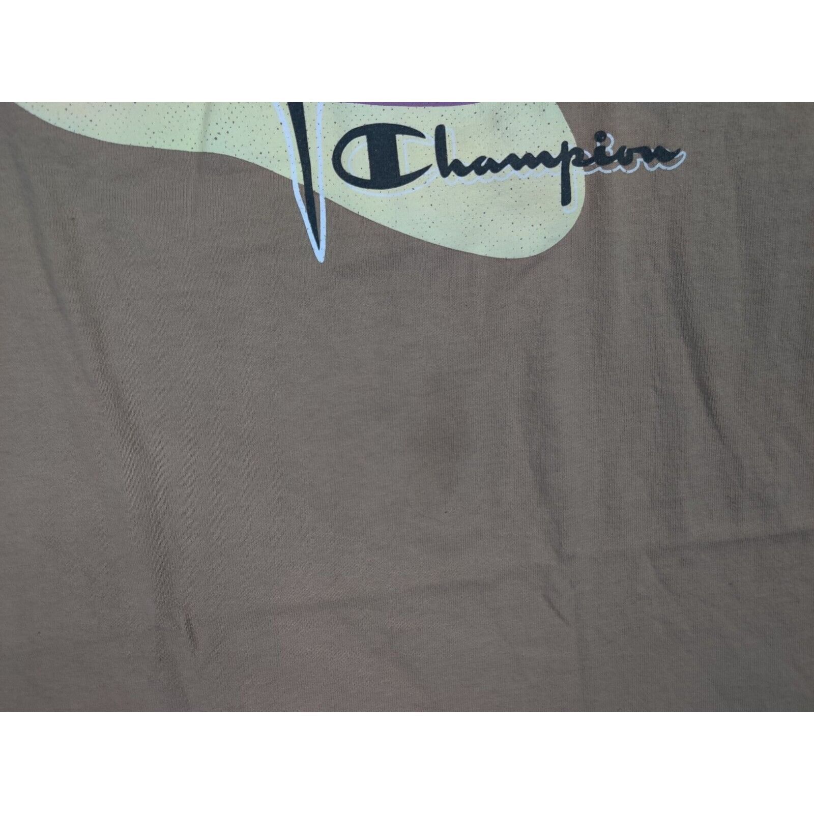 Champion Champion Shirt Adult Mens Medium Tan Floral Spell Out Logo Size US M / EU 48-50 / 2 - 7 Thumbnail