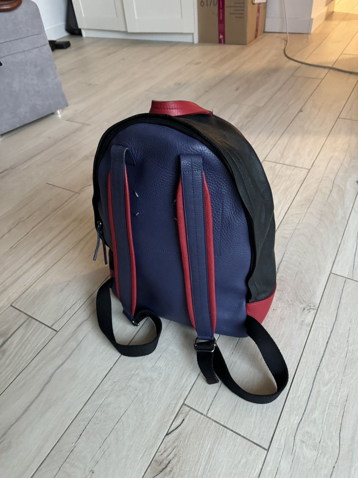 Maison Margiela FW16 Maison Margiela Colorblock Leather Backpack Size ONE SIZE - 5 Thumbnail