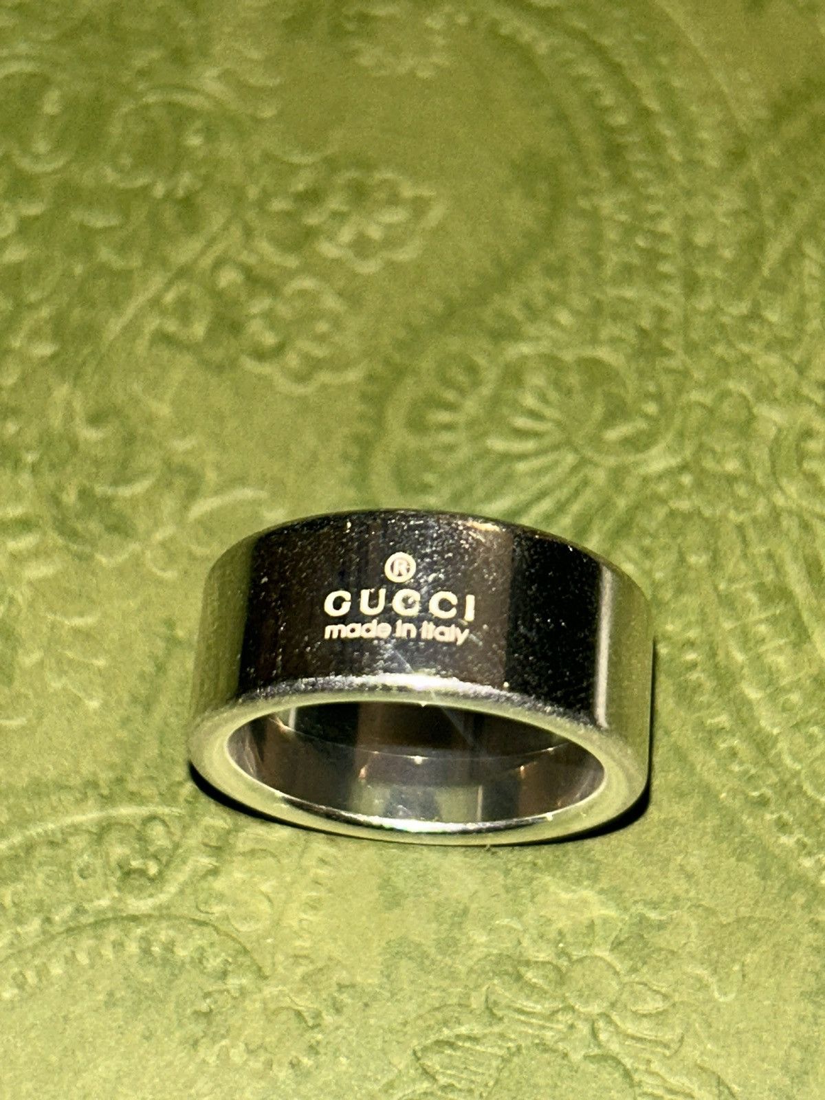 Gucci Gucci Interlocking G Silver 925 Gucci Tag Ring 774053 Size ONE SIZE - 8 Thumbnail