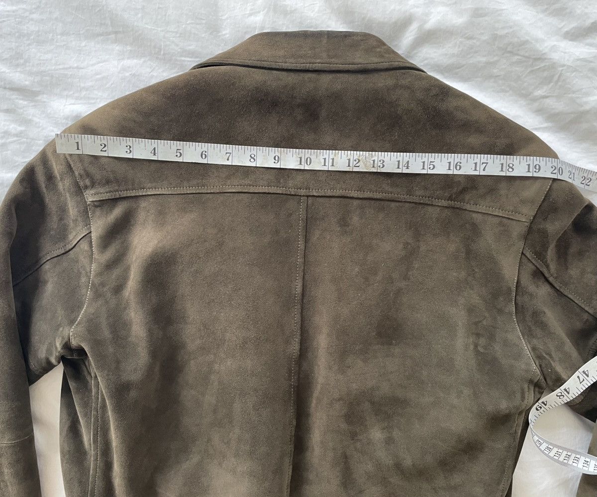 Thom Sweeney Incredible Olive Green/Brown Leather Suede Bomber Jacket Size US L / EU 52-54 / 3 - 20 Thumbnail