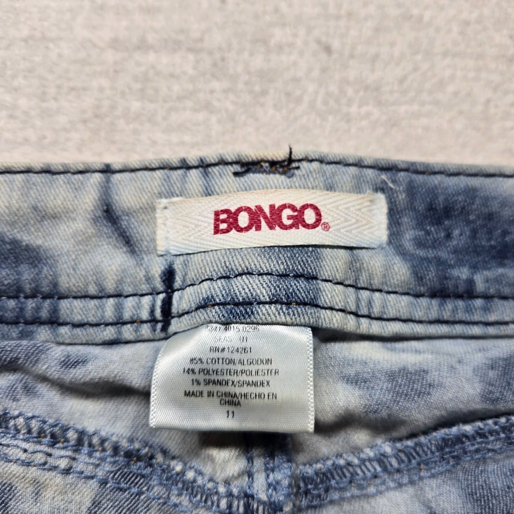 Vintage Bongo Jeans Capri Pants Blue Denim 11 Women's Adult Size Capris Size 32" / US 10 / IT 46 - 2 Thumbnail