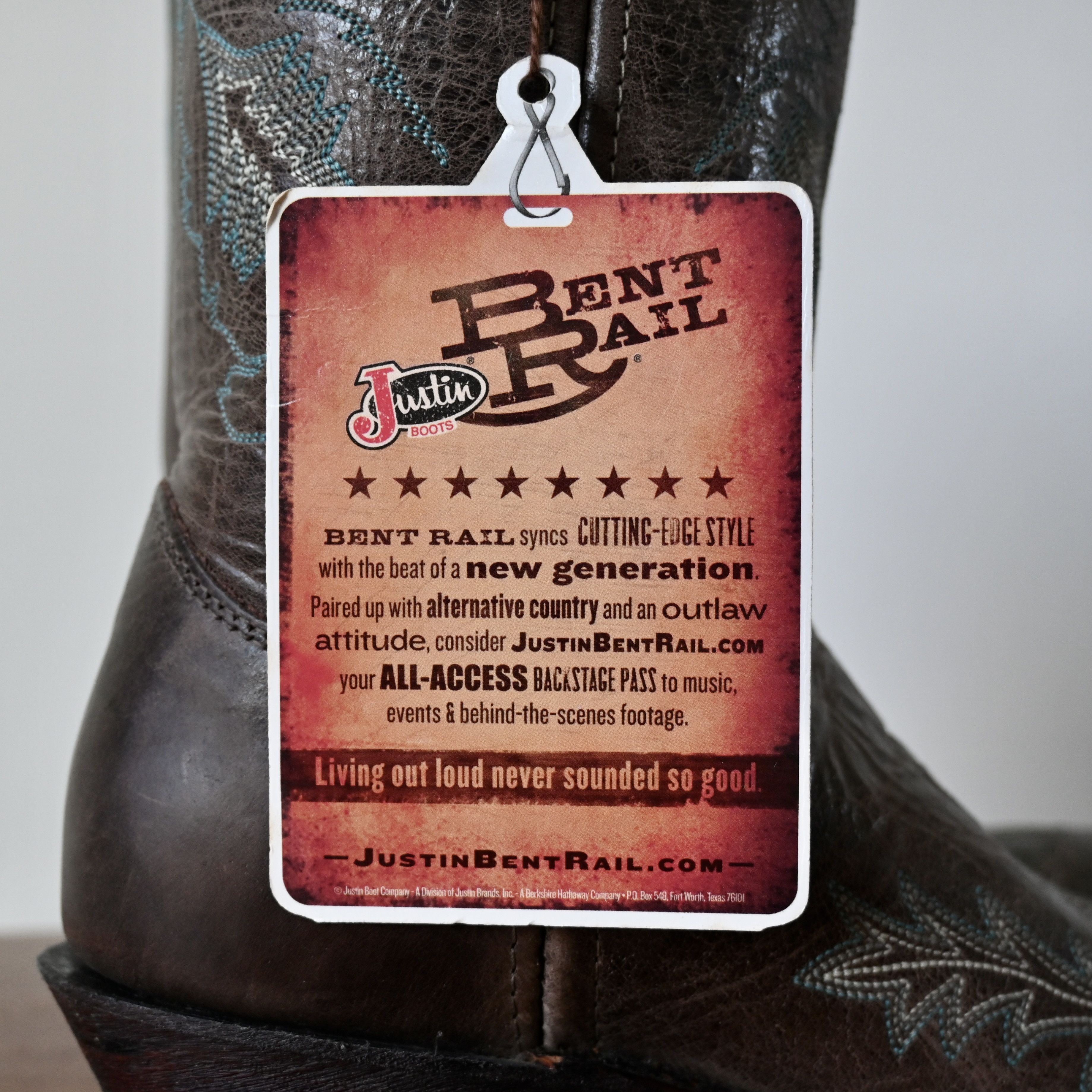Justin Boots Justin Boots BRL106 Bent Rail Western Boot, ladies 7.5B Size US 7.5 / IT 37.5 - 11 Thumbnail