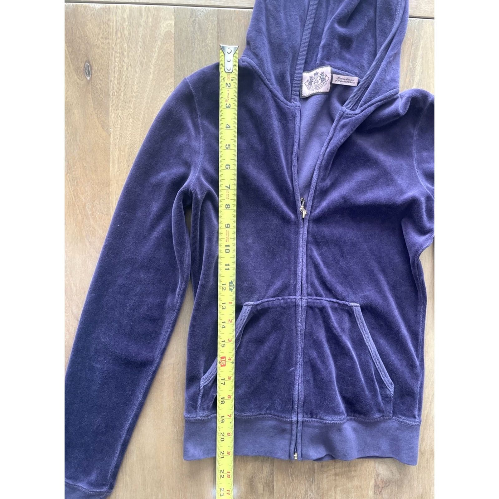 Juicy Couture VINTAGE Juicy Couture Velour Hoodie Women S Purple 90s Rhinestones Full Zip Juicy Couture Girls? Size S / US 4 / IT 40 - 7 Thumbnail