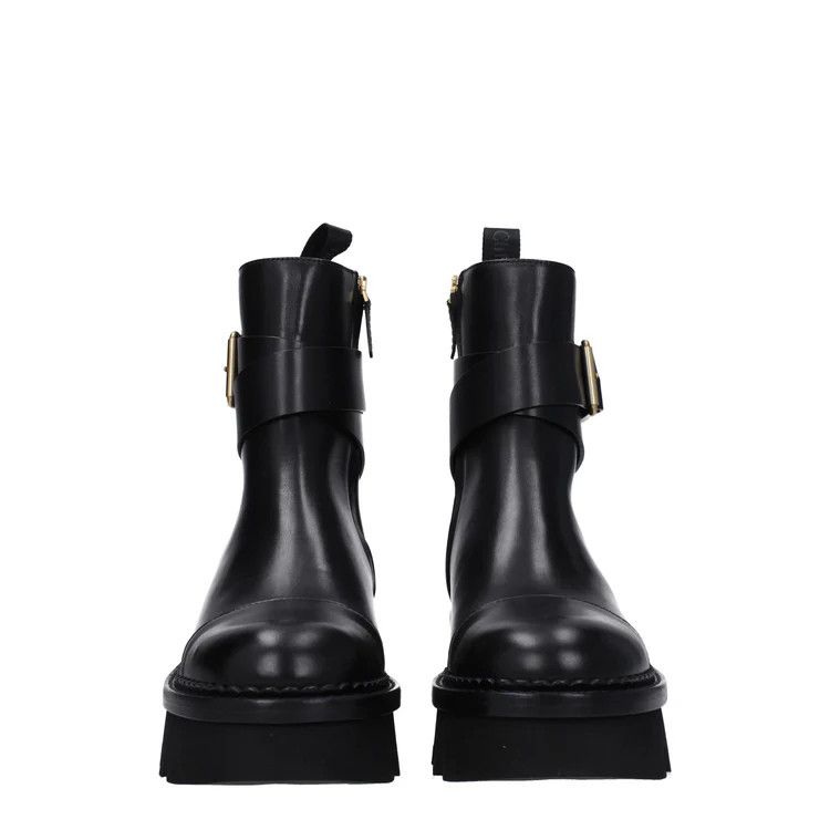 Chloe o1loc1c1024 Ankle Boots in Black Size US 5 / IT 35 - 3 Thumbnail