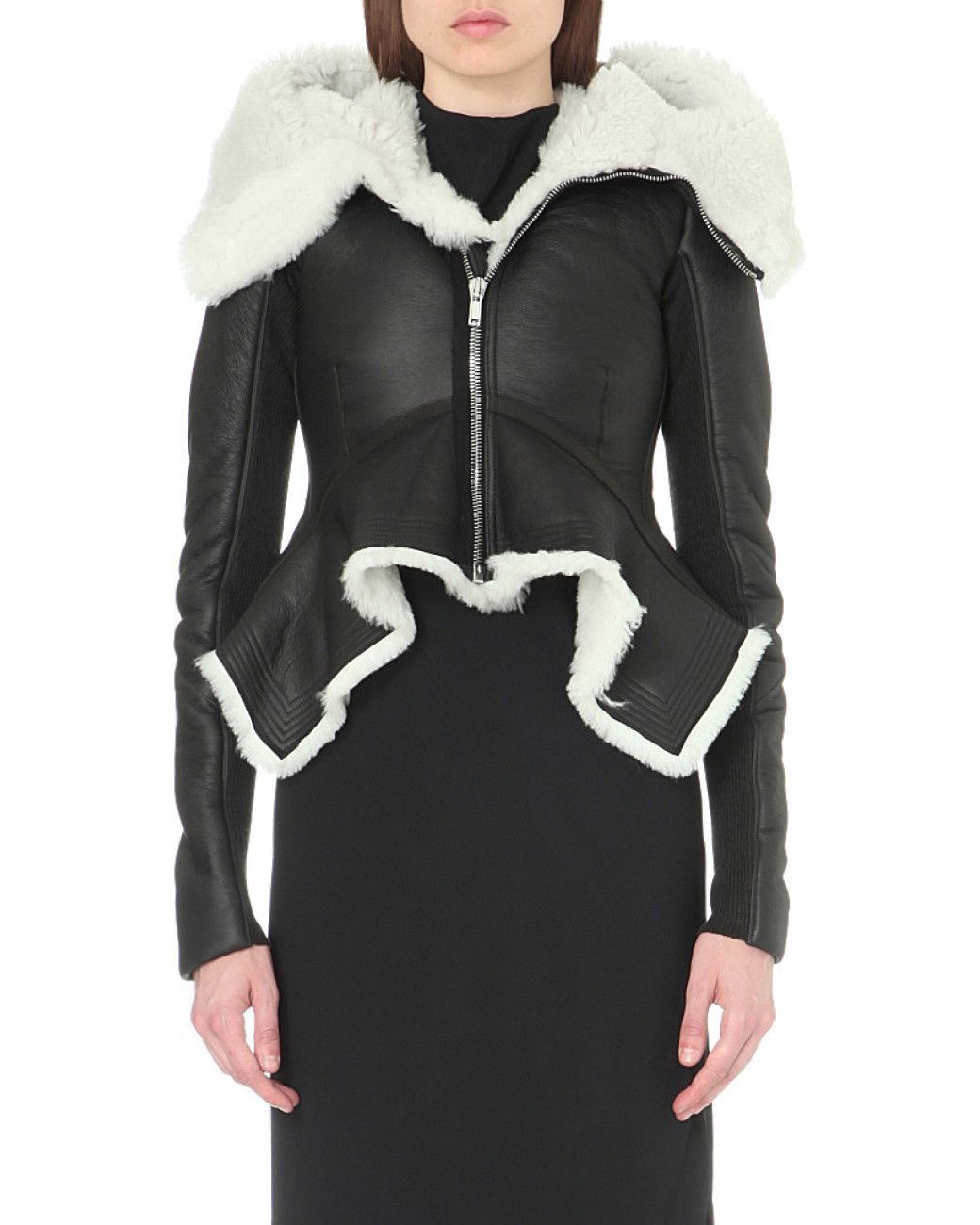 Rick Owens Rick Owens 16FW MASTODON Hooded Shearling Leather Jacket Size M / US 6-8 / IT 42-44 - 1 Thumbnail