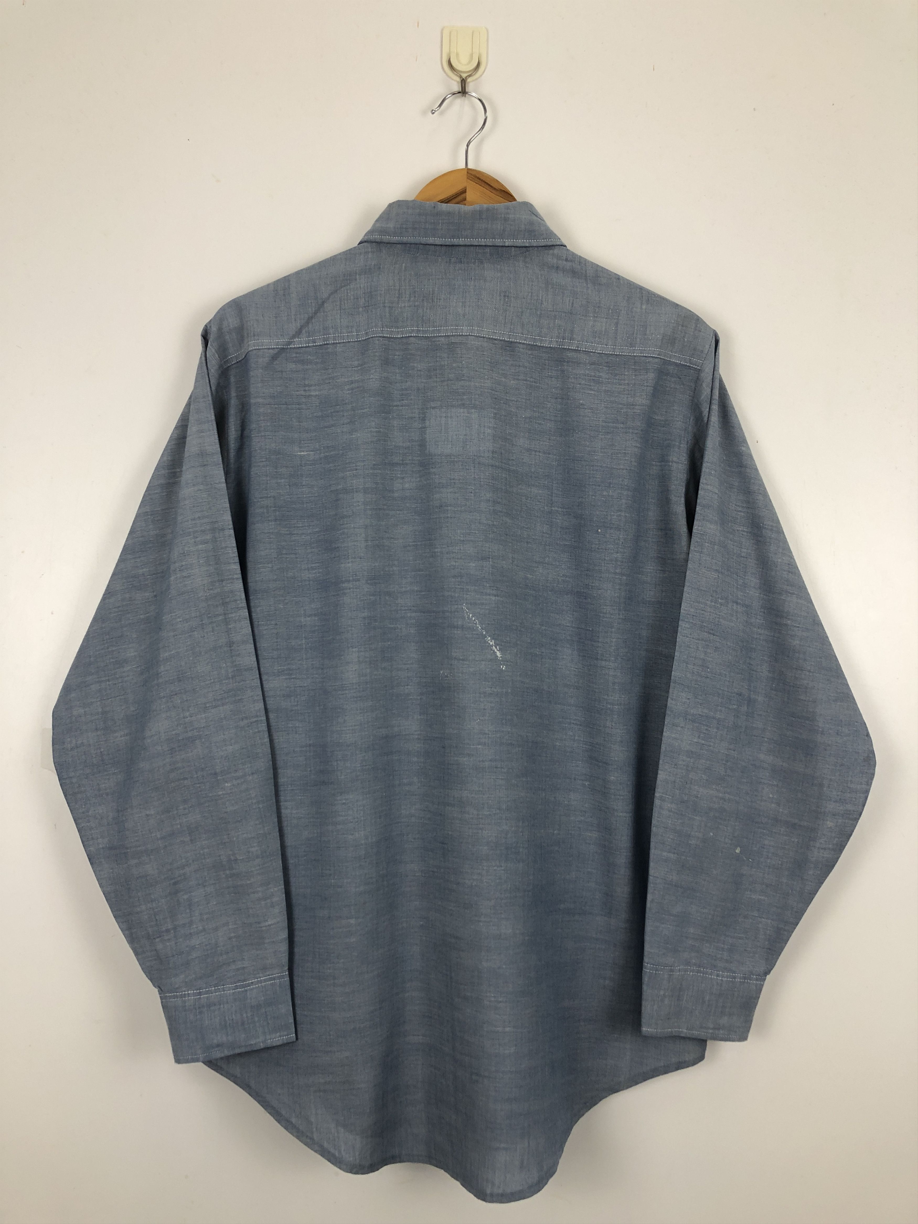 Big Mac × Vintage 70s Vintage Big Mac Multi Pocket Chambray Western Tee TA0457 Size US M / EU 48-50 / 2 - 3 Thumbnail