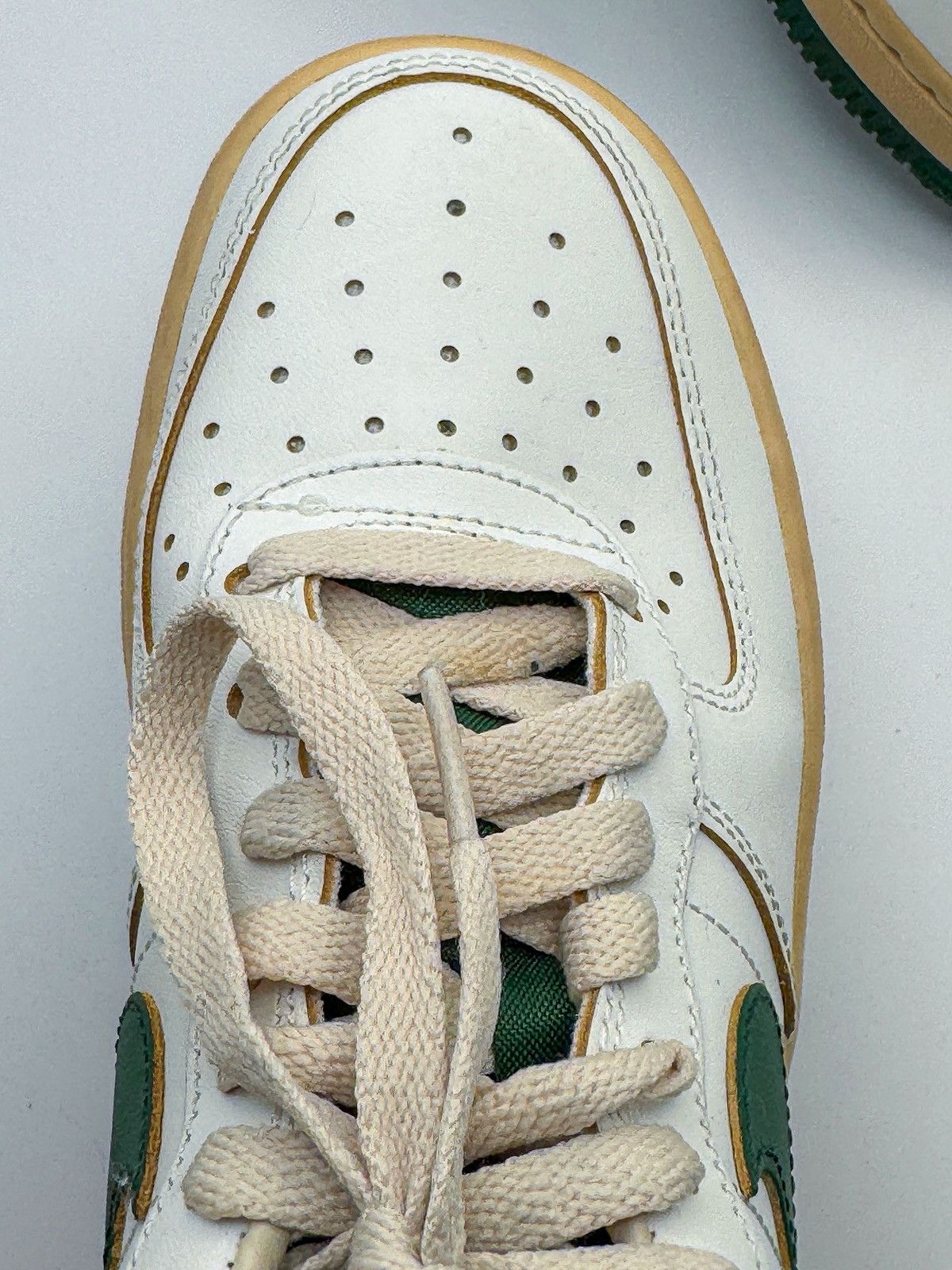 Nike Nike Air Force 1 Low '07 Vintage "White Gorge Green" Size US 6 / EU 39 - 14 Thumbnail