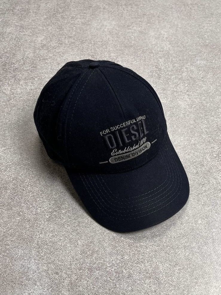Diesel × Vintage Vintage Diesel Embroidery Big Logo Flex Fit Cap Y2K Os Size ONE SIZE - 1 Thumbnail