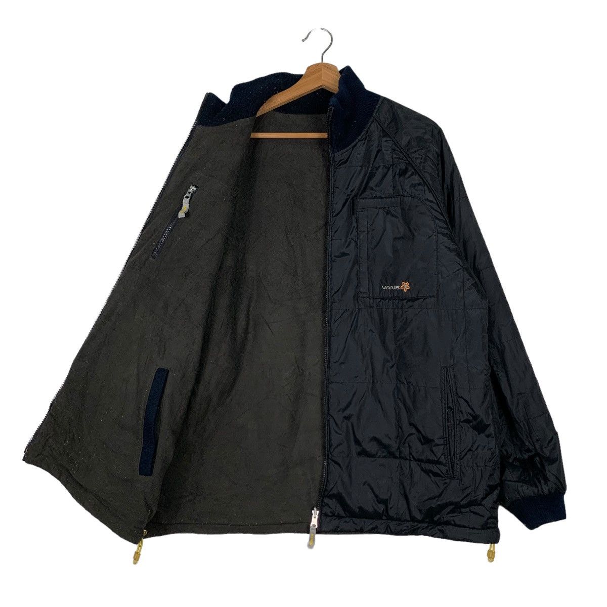 Vans VANS Embroidery Logo Turtle Neck Reversible Jacket #0180-C9 Size US L / EU 52-54 / 3 - 8 Thumbnail