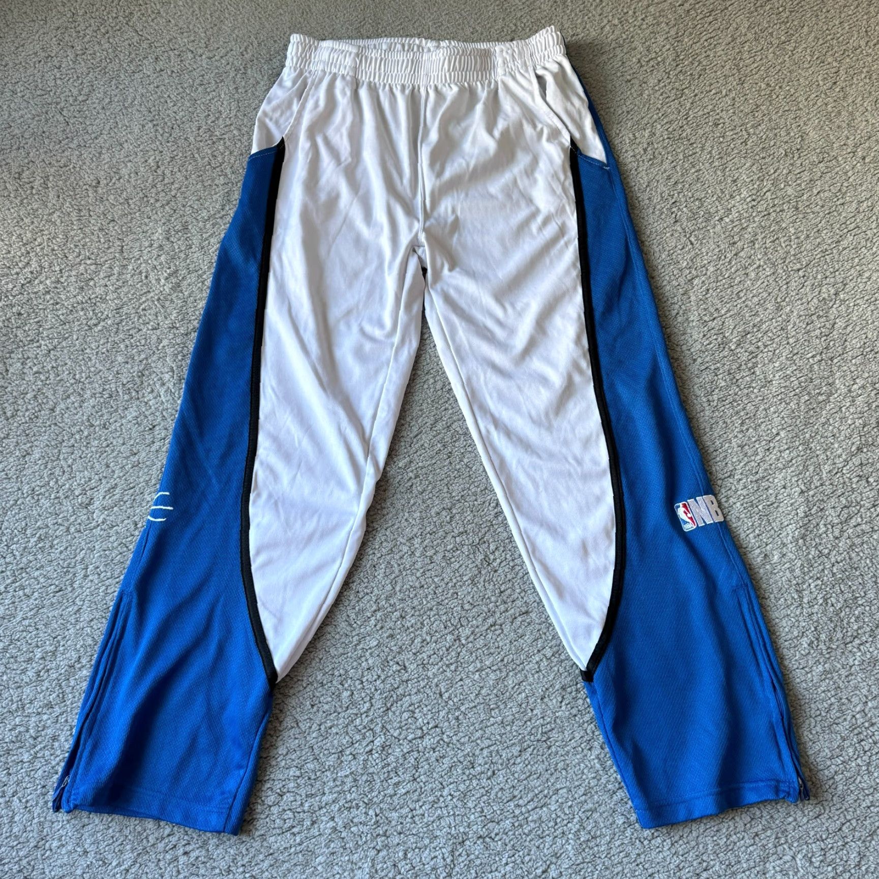NBA NBA Pants Mens Medium Blue White Sweat Joggers Elevation Basketball Gym Athletic Size US 31 - 2 Thumbnail
