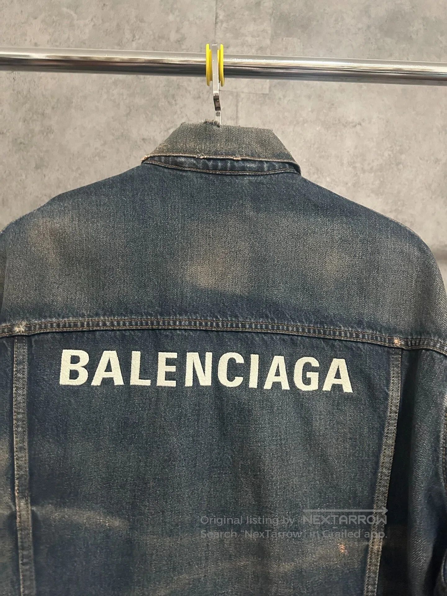Balenciaga balenciaga embroidered blue denim jacket. Size US M / EU 48-50 / 2 - 5 Thumbnail