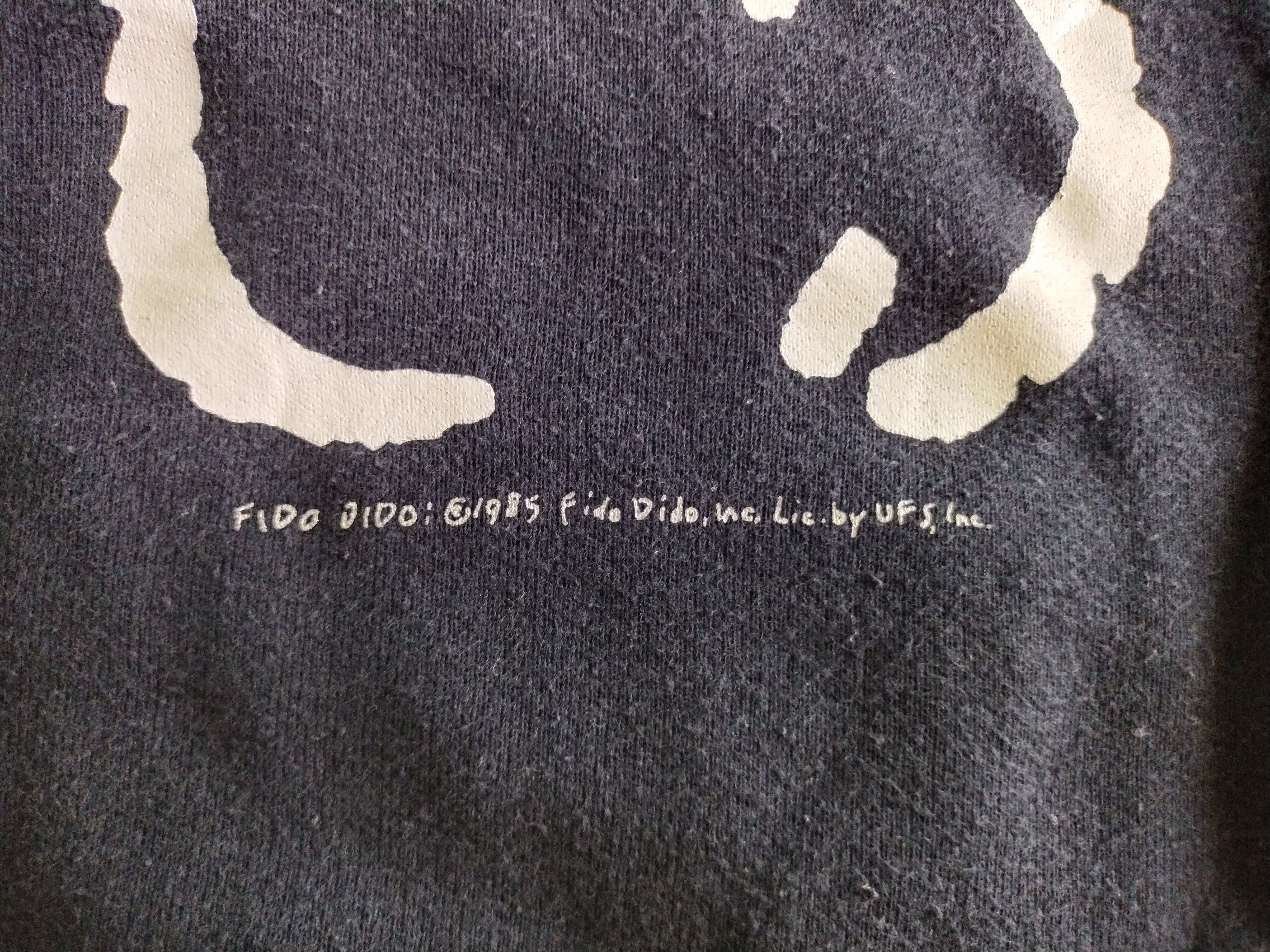 Vintage Vintage 80's Hey! Fido Dido 1985 by UFS Big Logo Sweatshirt Size US L / EU 52-54 / 3 - 5 Thumbnail