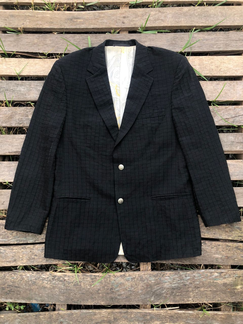 Versace Versace Classic Black Coat Jacket Size US M / EU 48-50 / 2 - 1 Thumbnail
