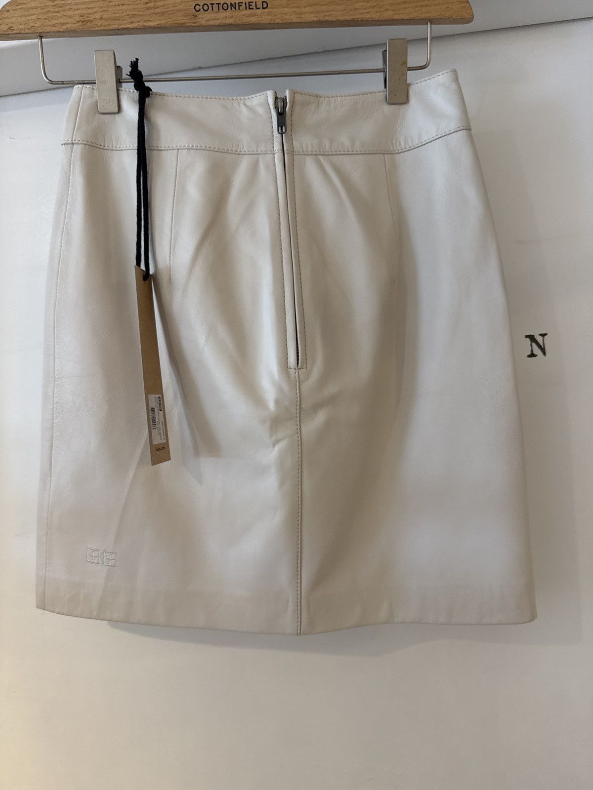 Ksubi Vivian Leather Skirt - off white Size 26" / US 2 / IT 38 - 2 Thumbnail
