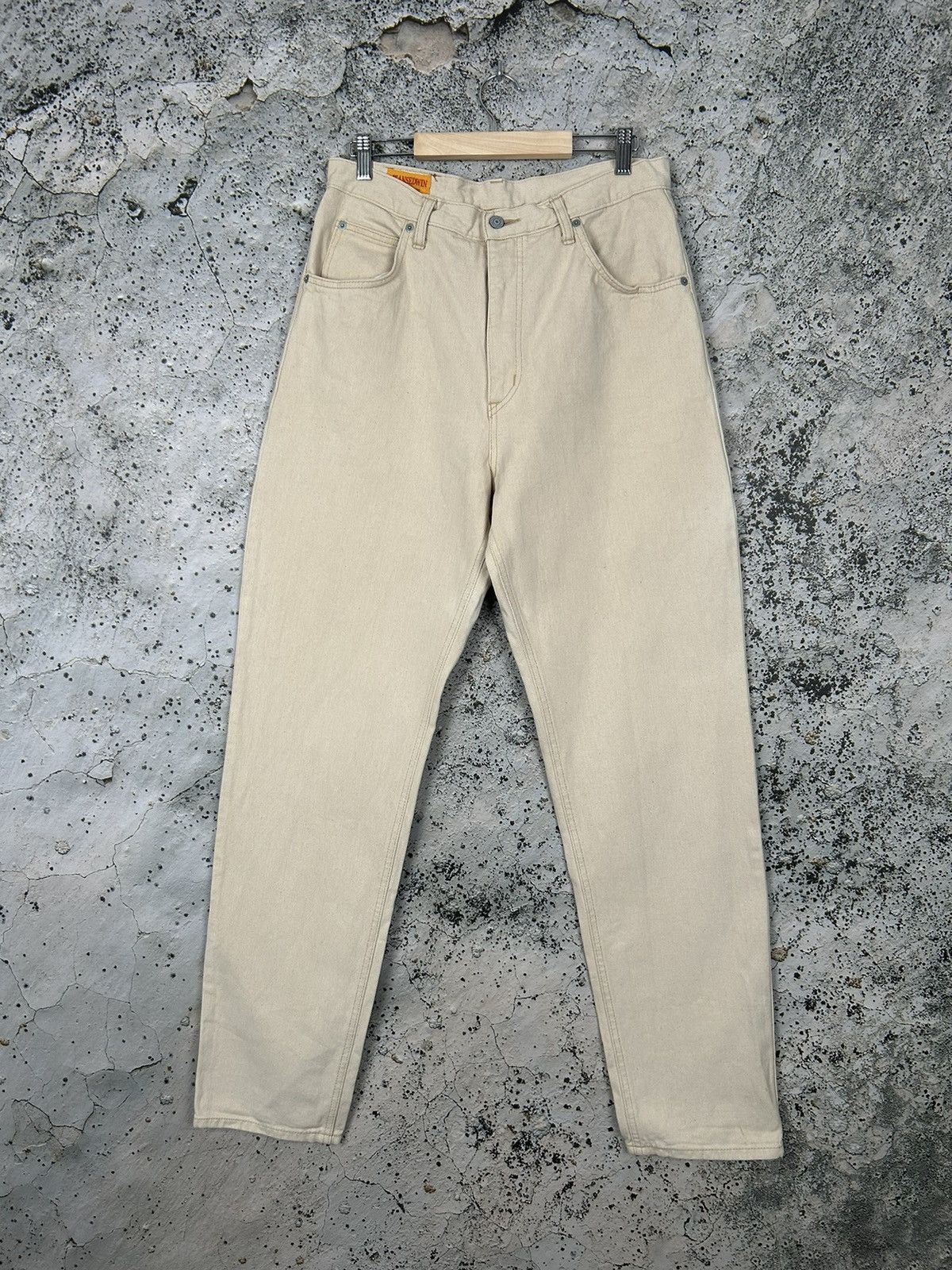 Edwin Vintage Edwin Made in Japan Beige Denim Pants Jeans Size US 34 / EU 50 - 1 Thumbnail