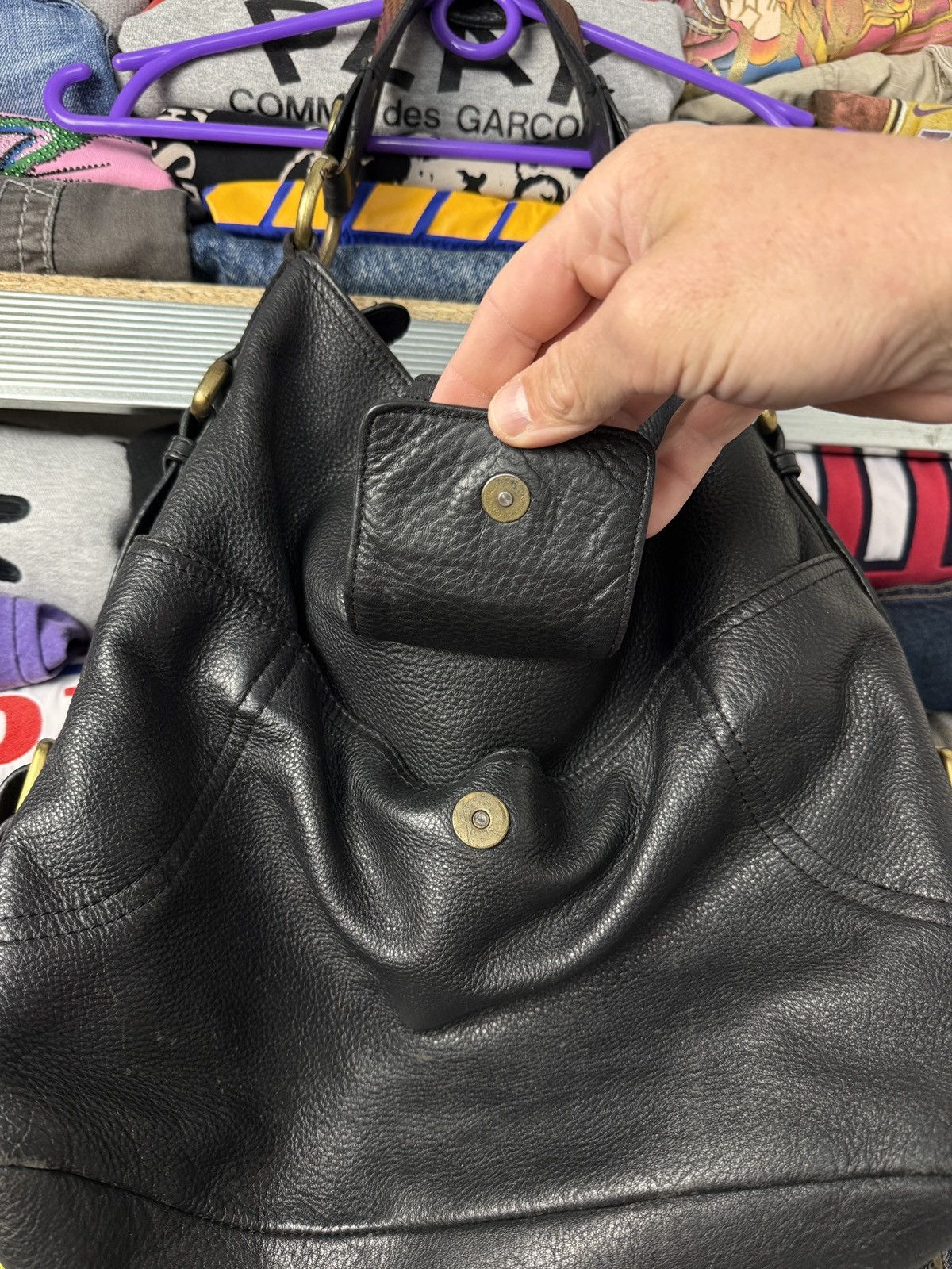 Dolce & Gabbana Vintage Dolce & Gabbana Leather Bag Y2K Metal Logo Size ONE SIZE - 9 Thumbnail