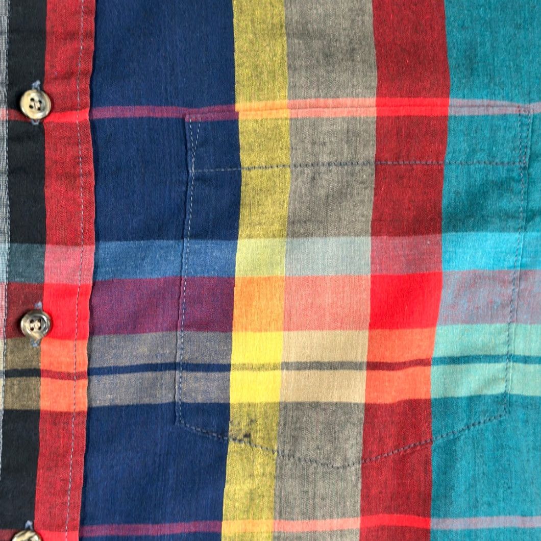 McGregor VINTAGE McGregor Shirt Adult LARGE Red Purple Green Patchwork Plaid Rainbow 80s Shirt Mens Large Red Purple Green Patchwork Plaid Rainbow 80s Size US L / EU 52-54 / 3 - 4 Thumbnail