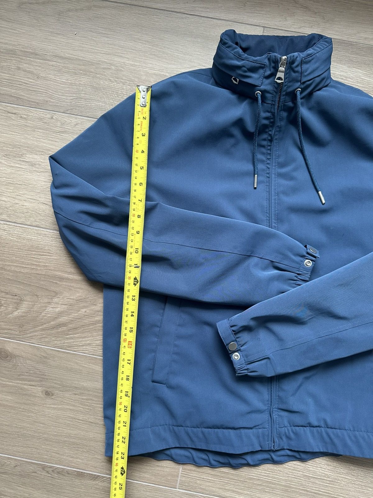 Sandro Sandro Blue Twill Hooded Jacket Size US S / EU 44-46 / 1 - 7 Thumbnail