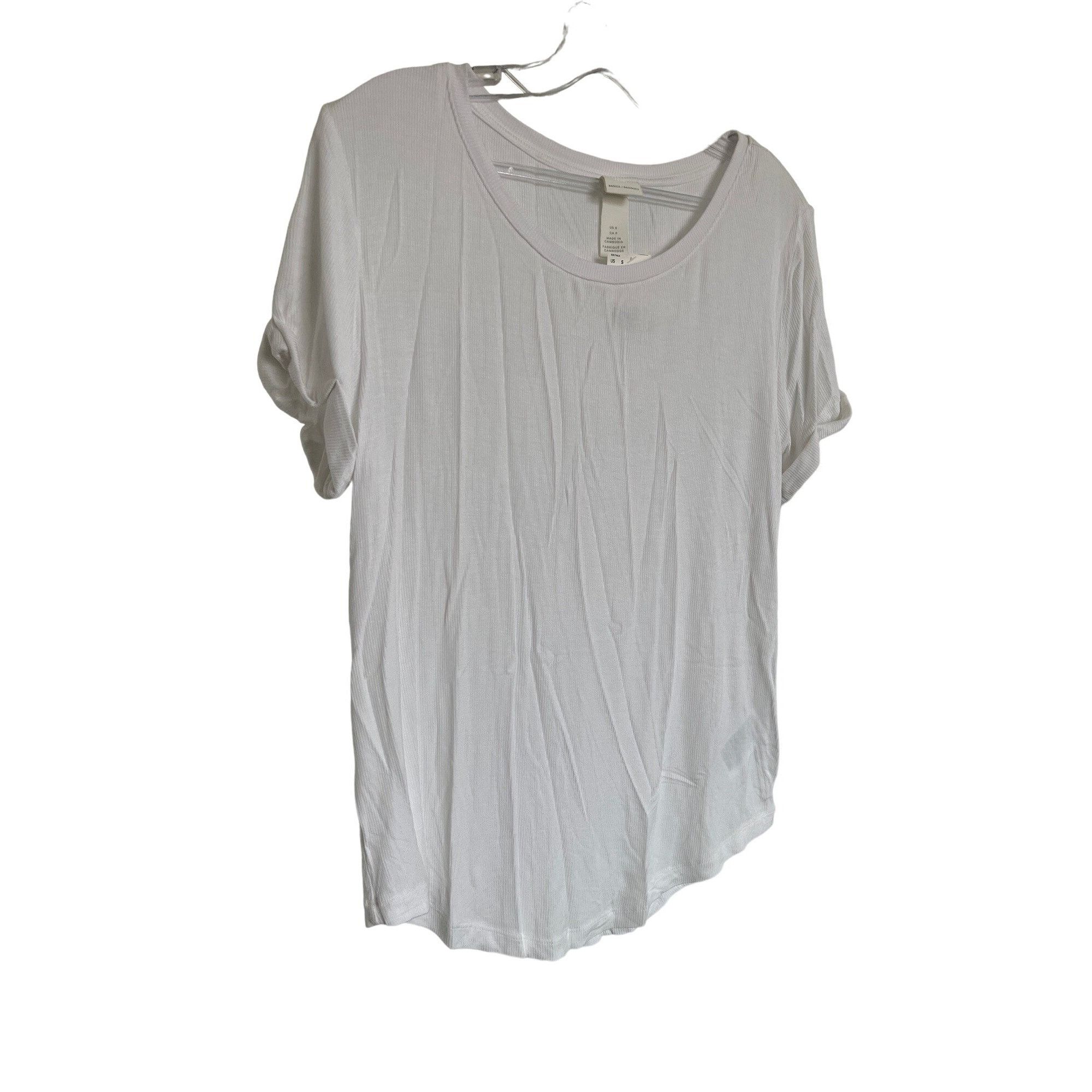 H&M H&M White Short-Sleeve Lightweight T-Shirt Size S / US 4 / IT 40 - 2 Thumbnail