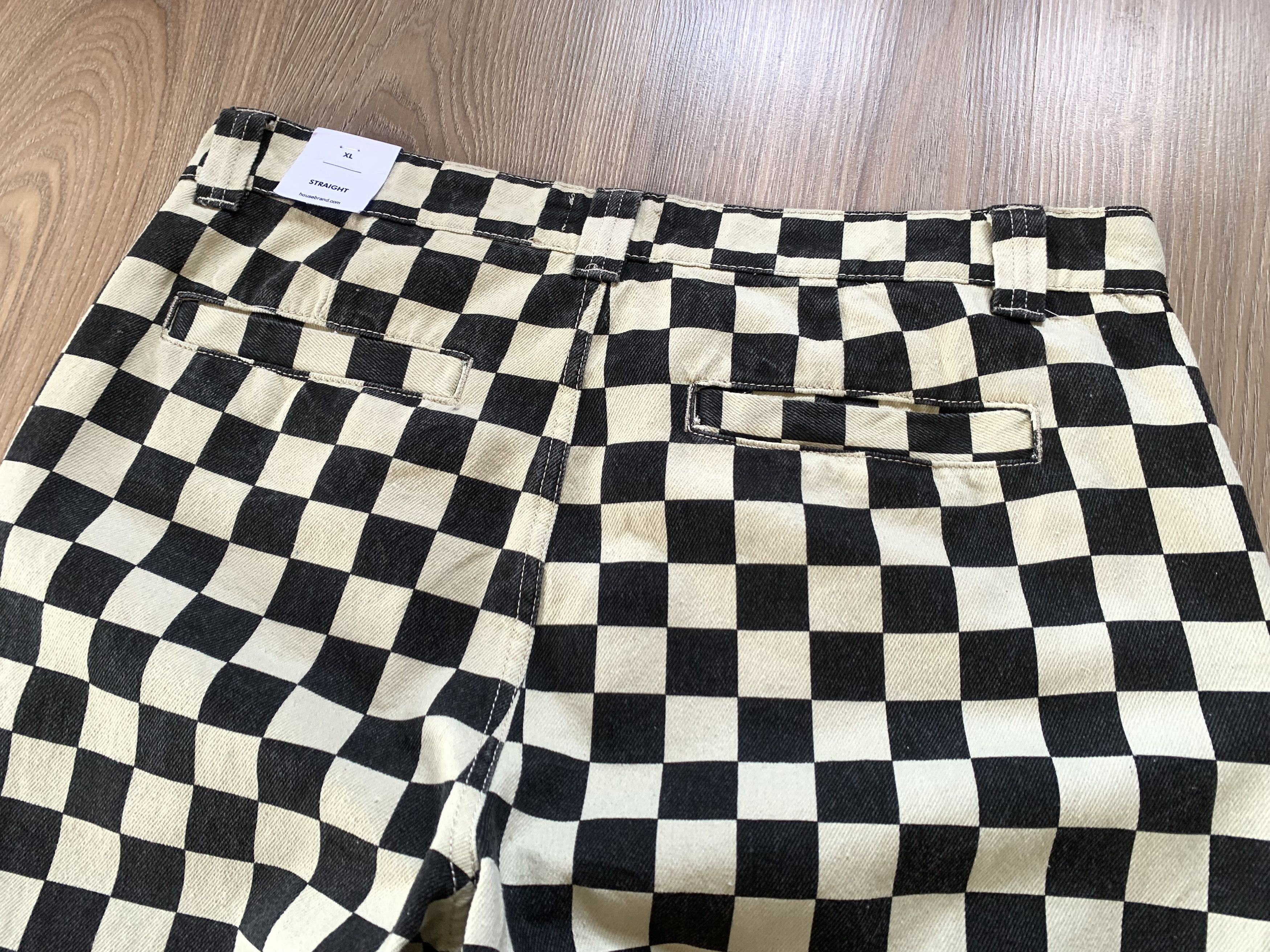 Other House Brand Checkered Black & White Pants Jeans Size US 36 / EU 52 - 7 Thumbnail