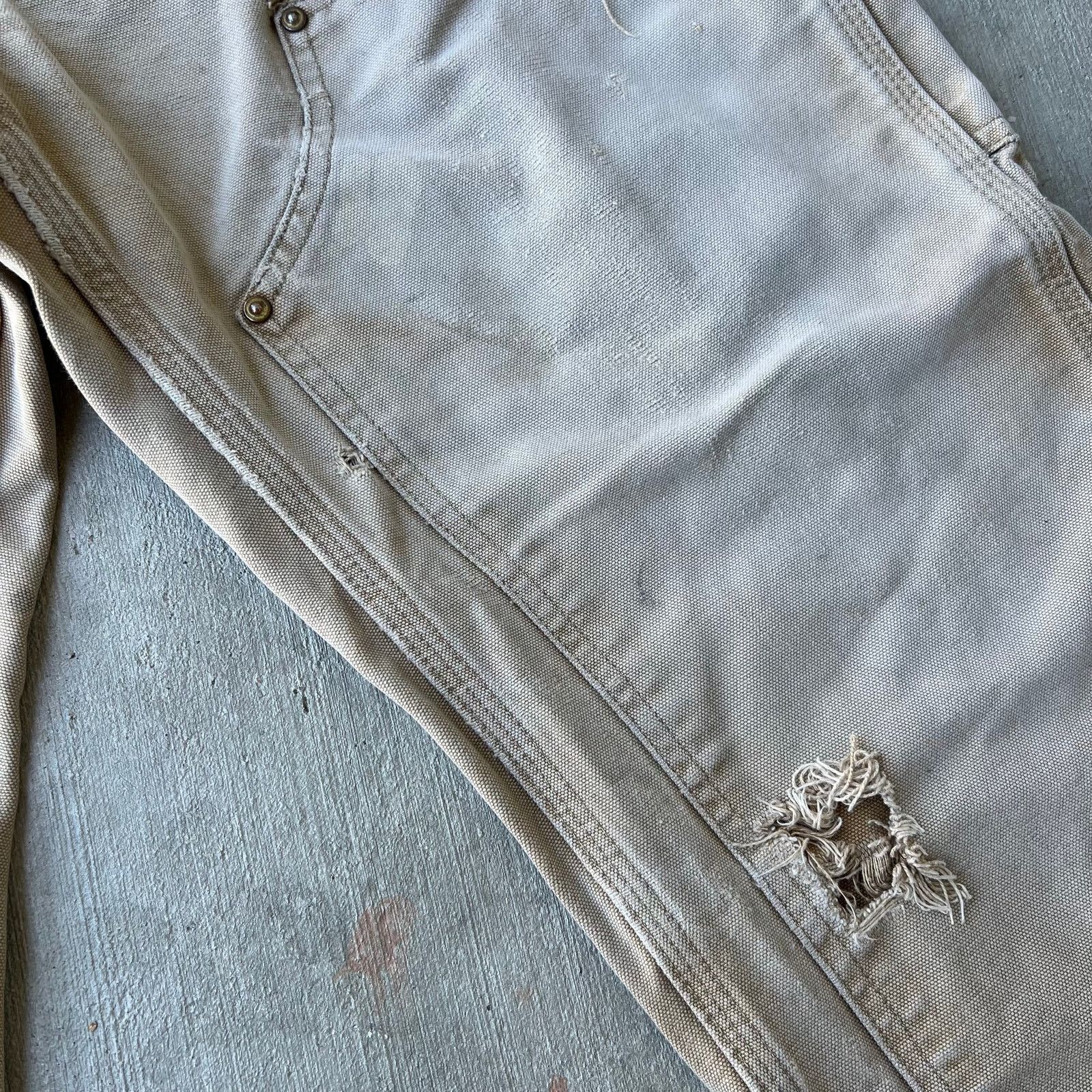 Carhartt × Vintage Carhartt faded brown double knee work wear carpenter pants Size US 29 - 9 Thumbnail