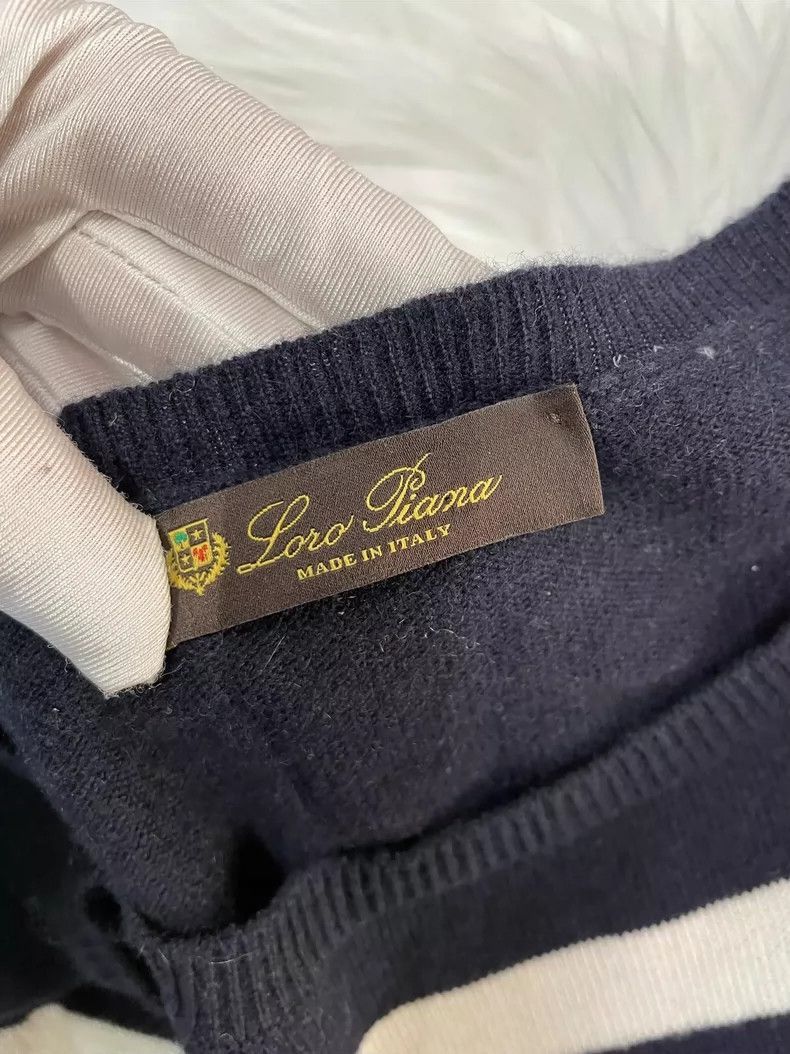 Other Loro Piana Striped Cashmere Sweater- Size US XL / EU 56 / 4 - 2 Thumbnail