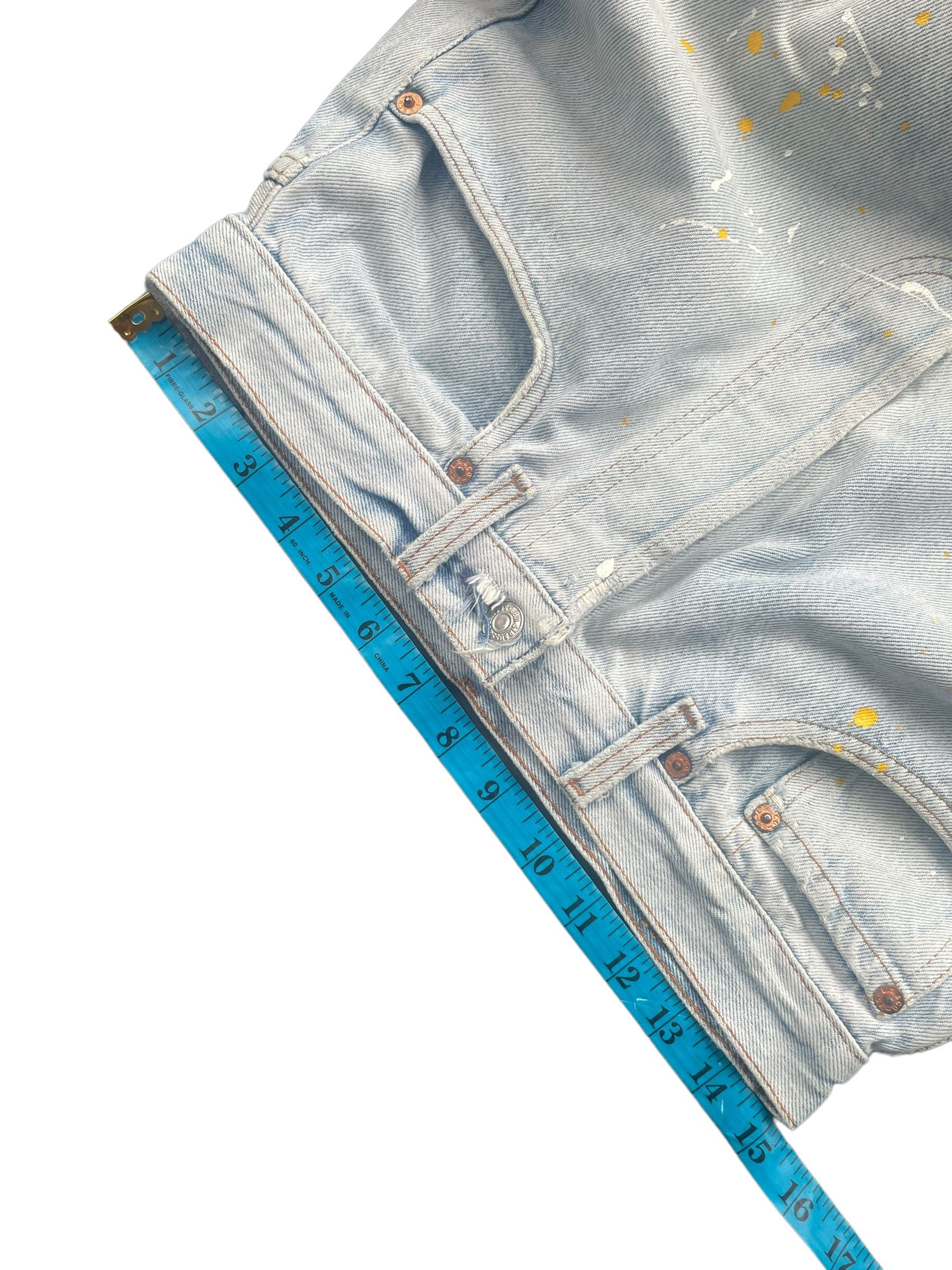 Levi's Vintage 1991 Levis 501 XX e Painted denim Size US 30 / EU 46 - 5 Thumbnail