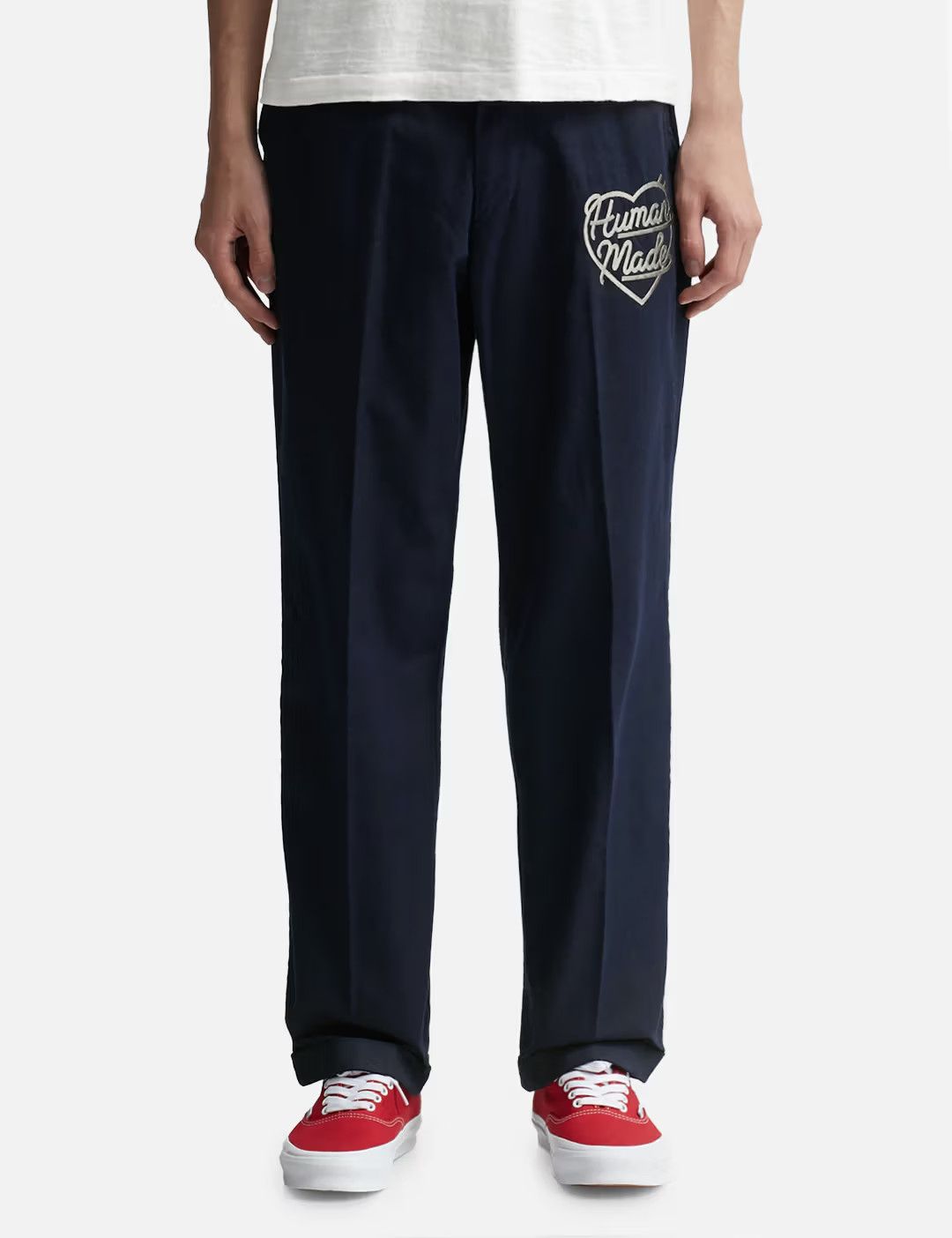 Human Made Human Made Navy Heart Logo Chino Pants Size Large HM26PT004 Size US 34 / EU 50 - 3 Thumbnail