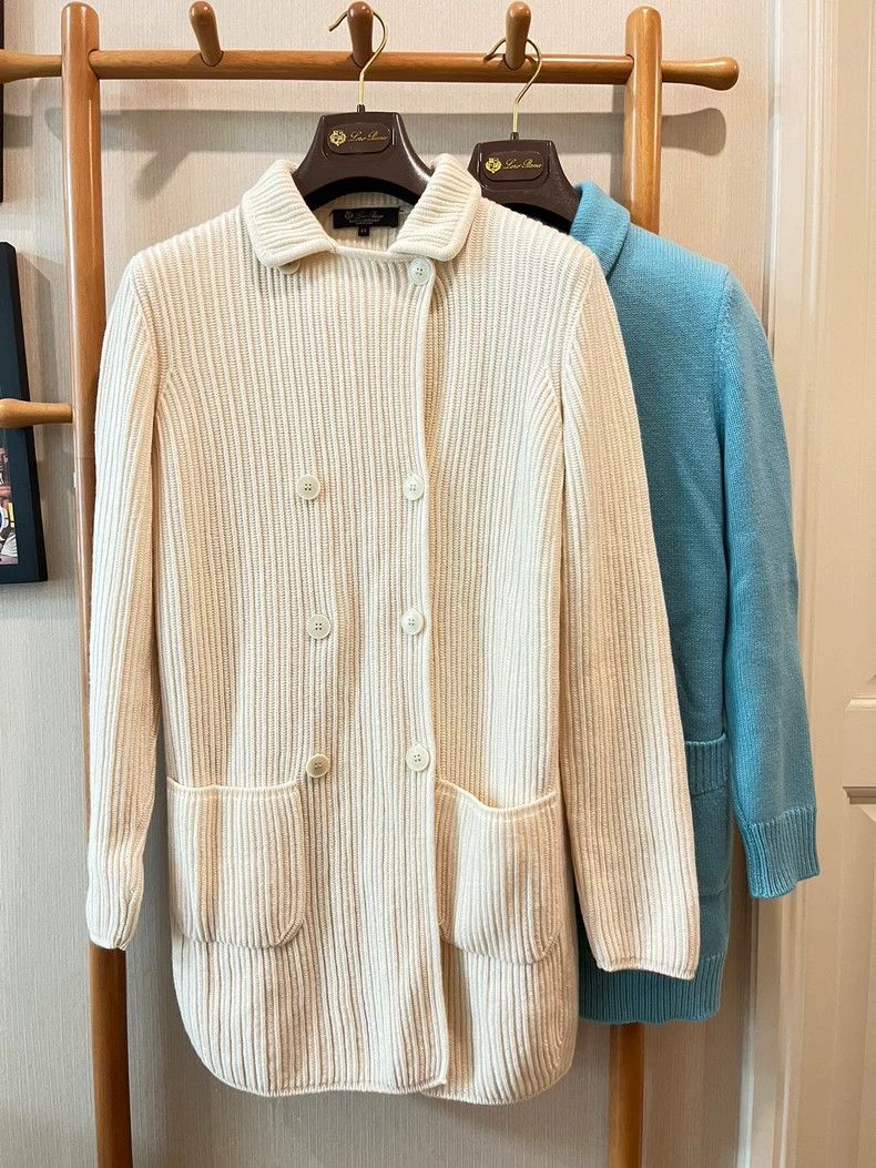 Loro Piana Loro Piana Beige Babycashmere Cardigan Coat Size US L / EU 52-54 / 3 - 1 Thumbnail