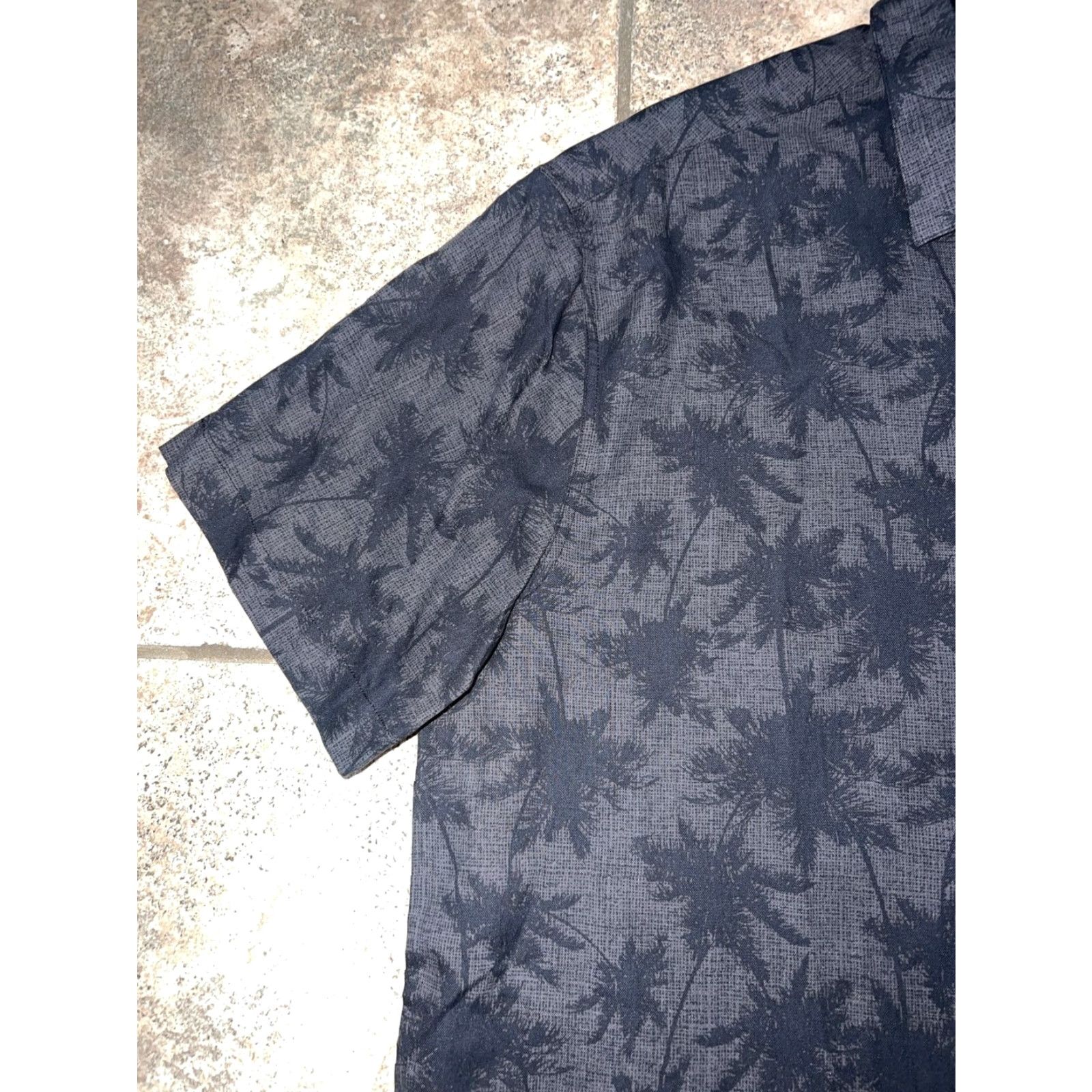 Nat Nast Nat Nast Aloha Silk Blend Short Sleeve Button-Up Shirt Mens XL Black Size US XL / EU 56 / 4 - 5 Thumbnail