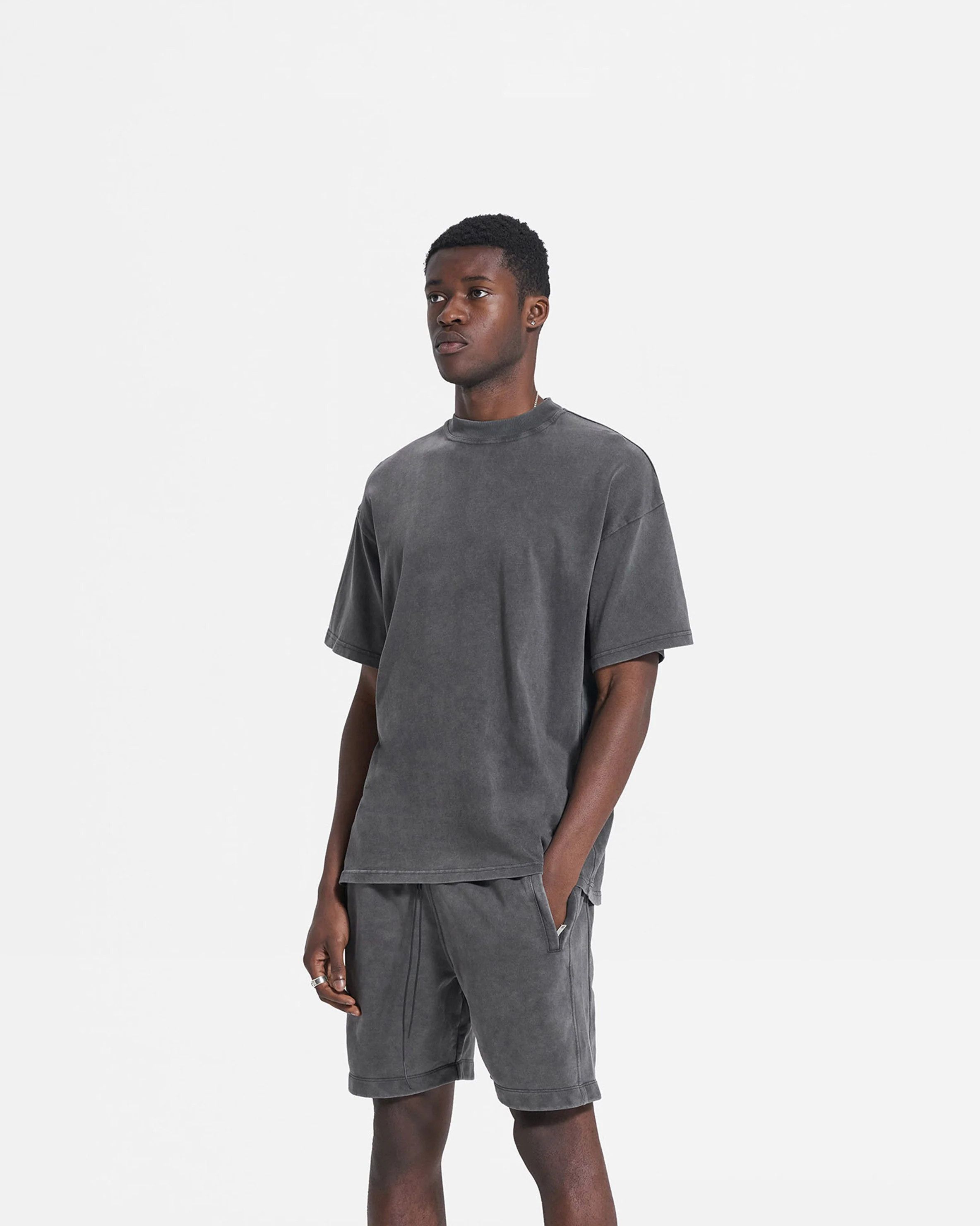 Represent Clo. Vintage Grey Blank Oversized T-Shirt Size US M / EU 48-50 / 2 - 2 Thumbnail