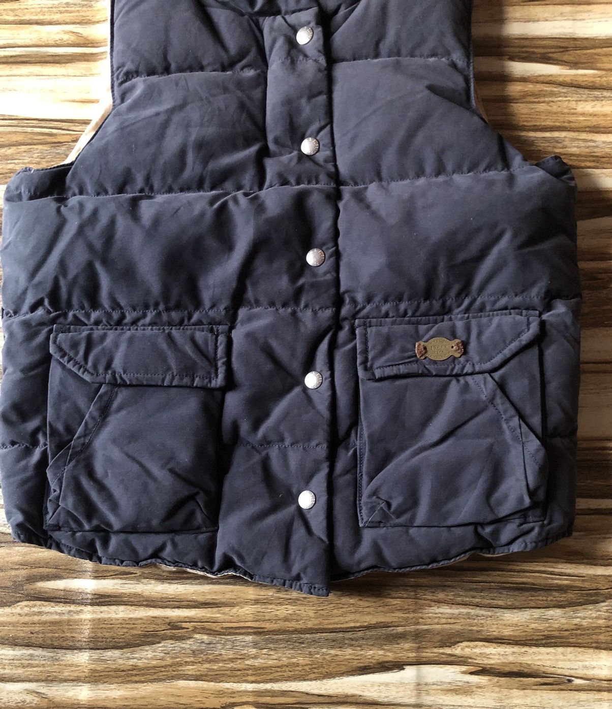 Denim & Supply Ralph Lauren Vtg Navy Blue Down Gilet Filled Puffer Vest Hunting Jacket Size US S / EU 44-46 / 1 - 4 Thumbnail