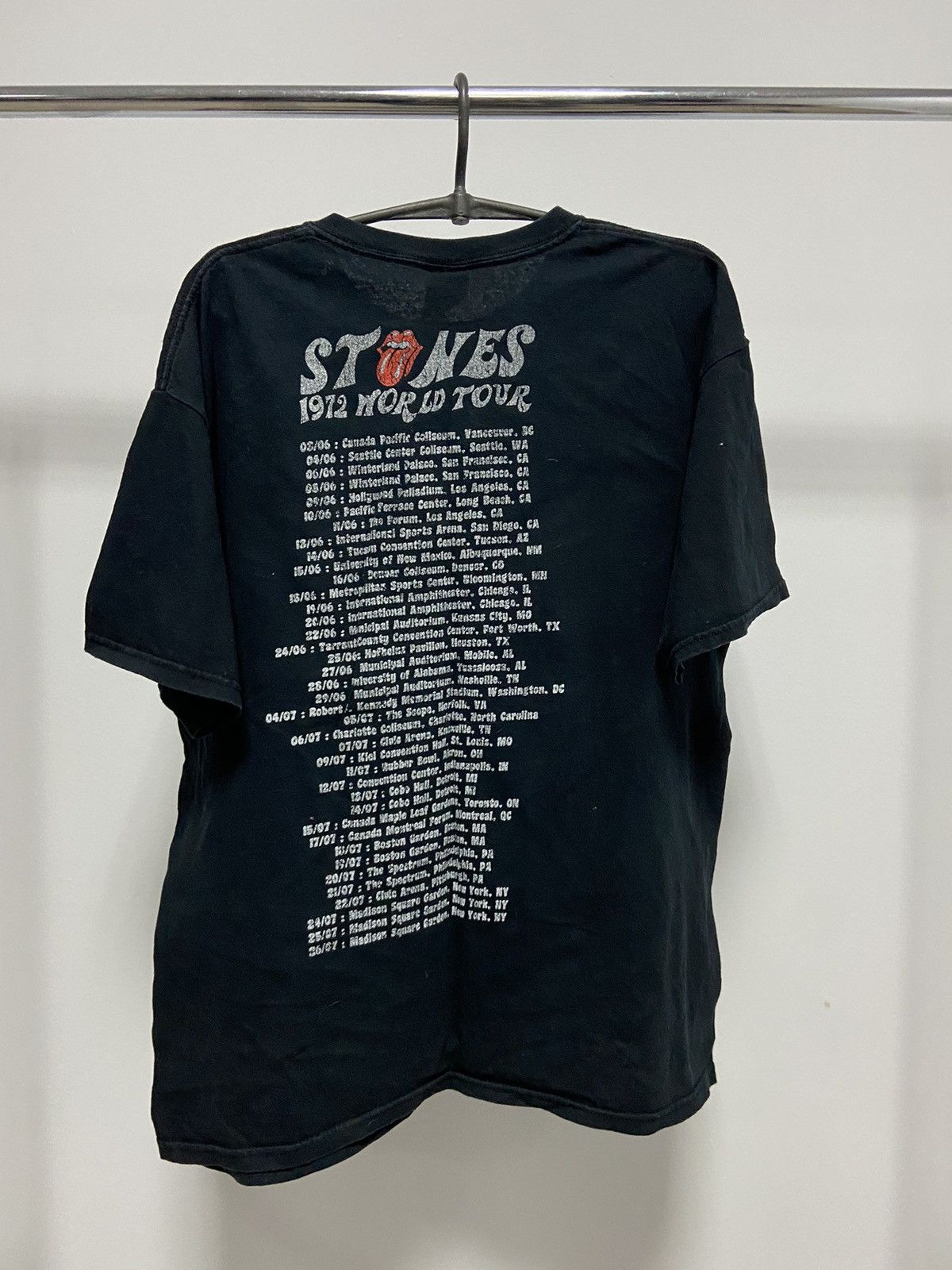 The Rolling Stones × Vintage Roling Stones World Tour 1972 Vintage Big Logo T-shirt 2010 Size US L / EU 52-54 / 3 - 2 Thumbnail