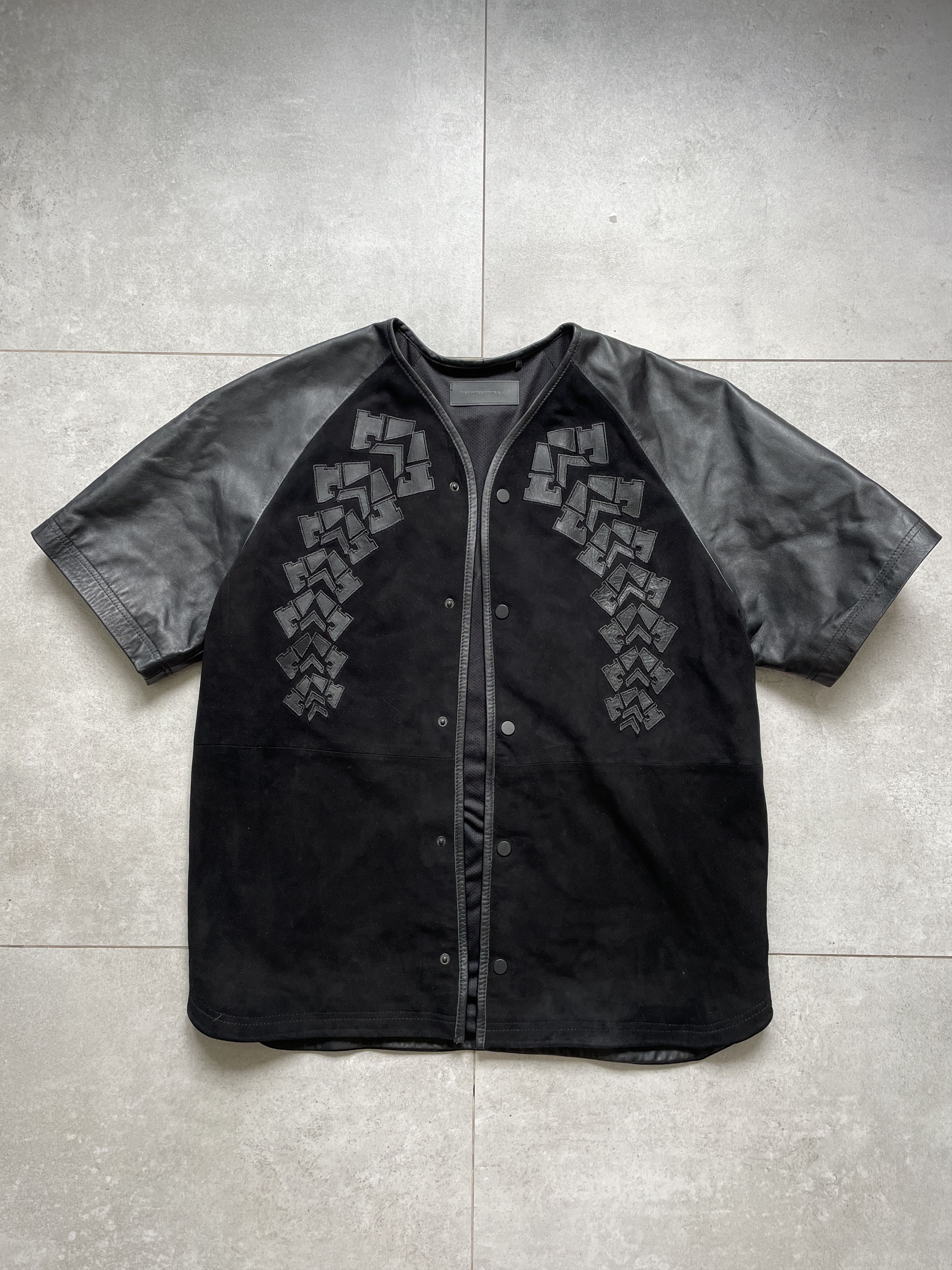Alexander Wang ALEXANDER WANG X HM BLACK SUEDE LEATHER AVANT GARDE JERSEY Size US M / EU 48-50 / 2 - 1 Thumbnail