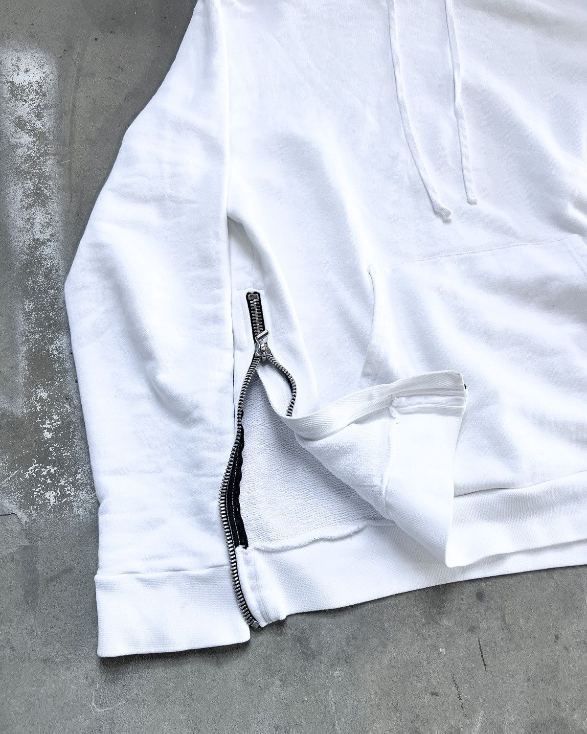 Balmain WHITE SIDE ZIP HOODIE Size US M / EU 48-50 / 2 - 3 Thumbnail