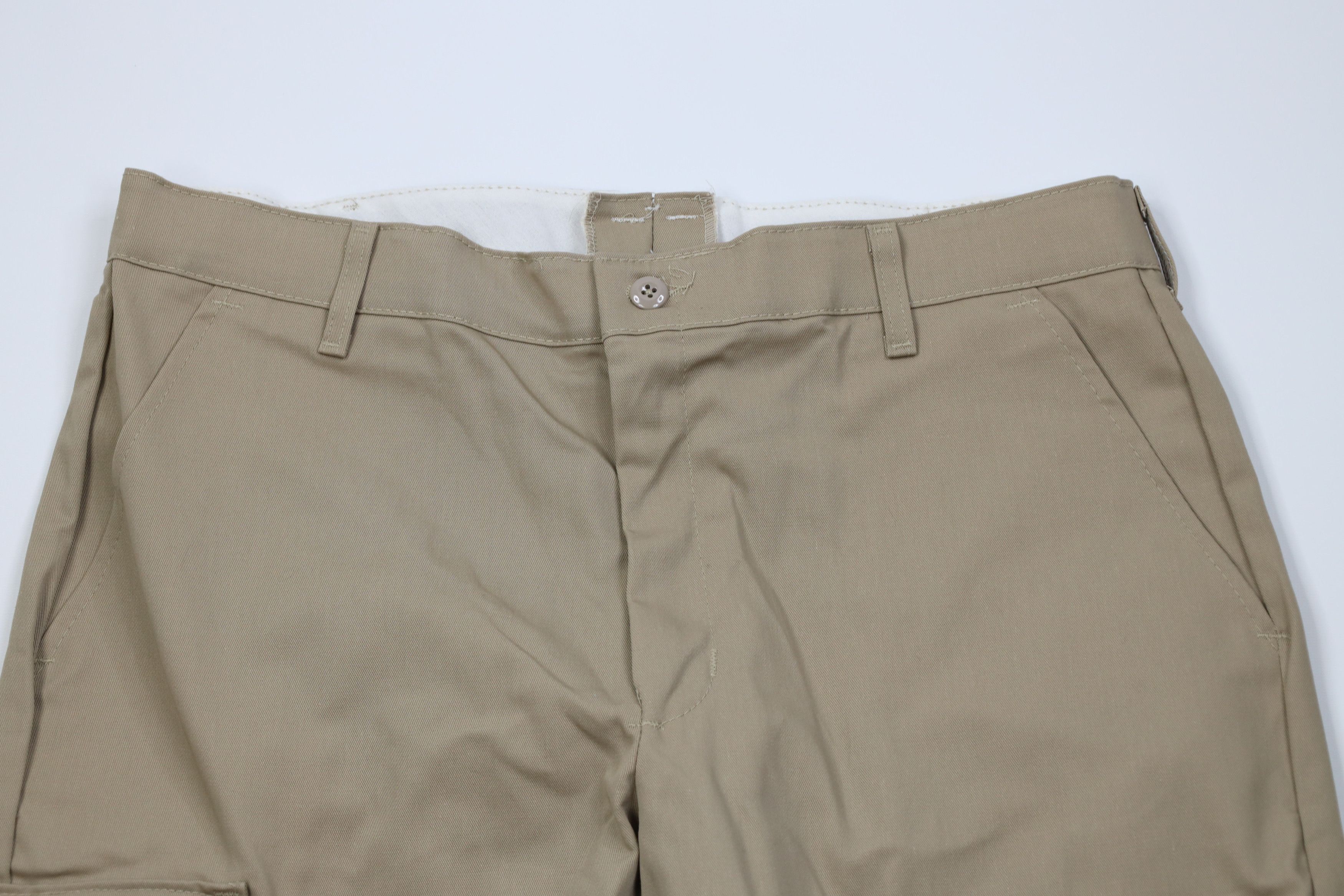 Vintage Deadstock Vintage 90s Streetwear Wide Leg Cargo Pants Beige Size US 38 / EU 54 - 2 Thumbnail