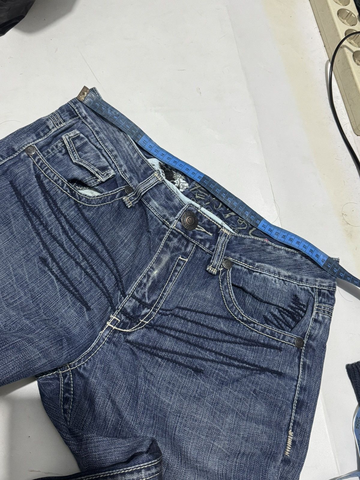 Robins Jeans Japanese Studded Big Train Denim Pants Styled Size US 32 / EU 48 - 11 Thumbnail