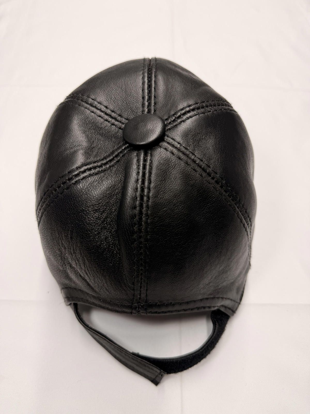 Other NEW Black Leather Baseball Cap - Premium Hat #017 Size ONE SIZE - 4 Thumbnail