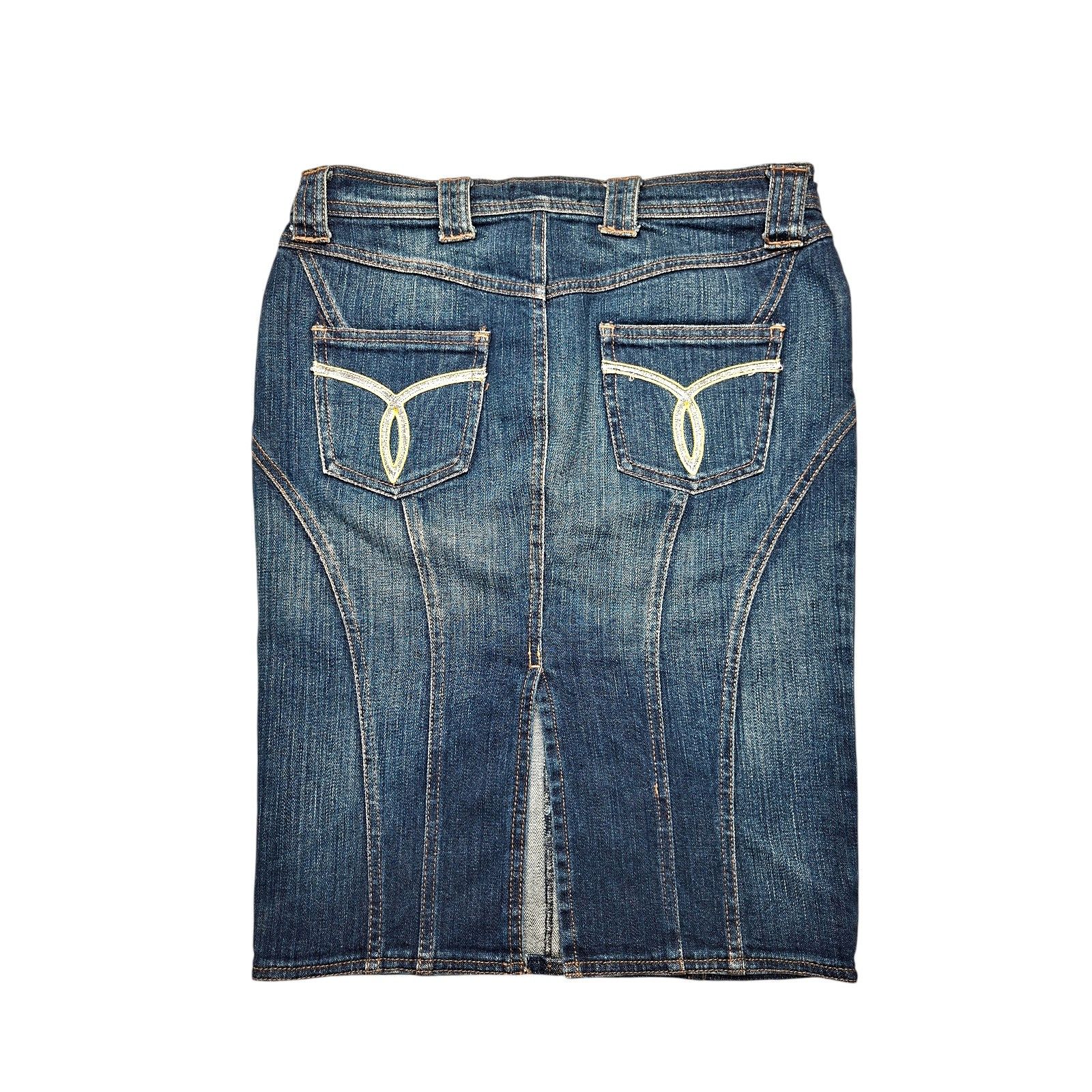 Versace Jeans Couture VTG 00s Versace Jeans Couture VJC Denim Skirt Archive Size 30" / US 8 / IT 44 - 1 Thumbnail