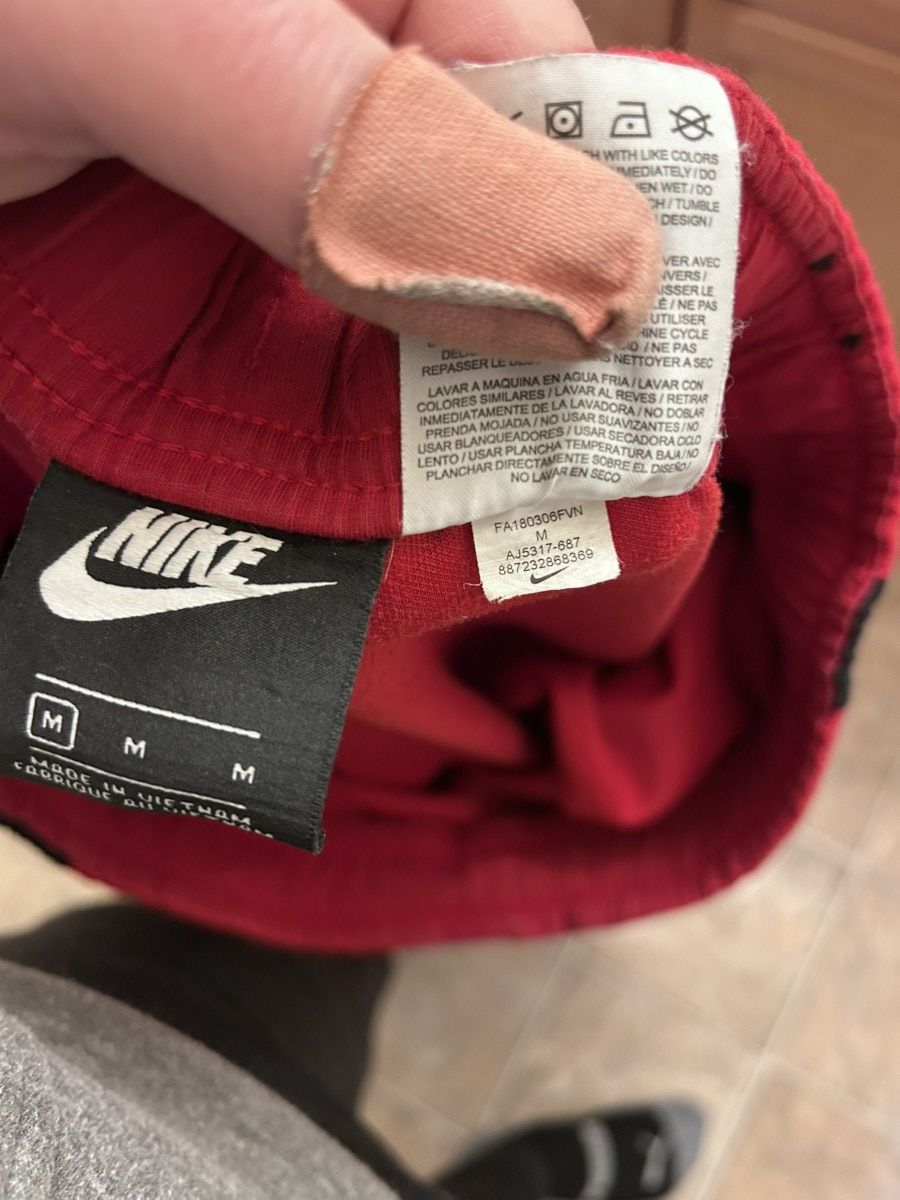 Nike Nike Air Pants Men's Medium Red Joggers AJ5317-687 Tapered Size US 32 / EU 48 - 5 Thumbnail