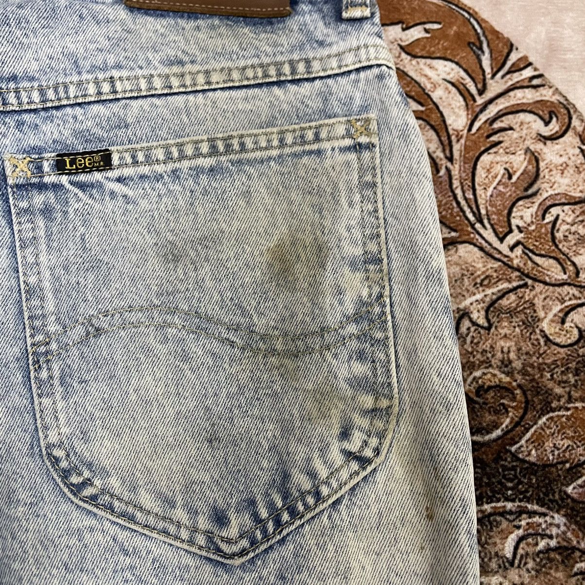 Lee 🔥Vintage 80s Lee Riders Stoned Washed Distress Denim Jeans Size US 31 - 14 Thumbnail