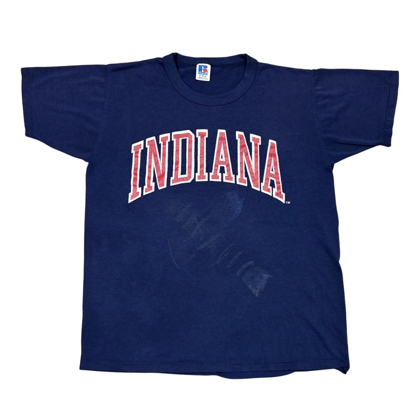 Russell Athletic × Vintage Vintage 80s Indiana University Hoosiers Shirt Men's M Size US M / EU 48-50 / 2 - 1 Thumbnail