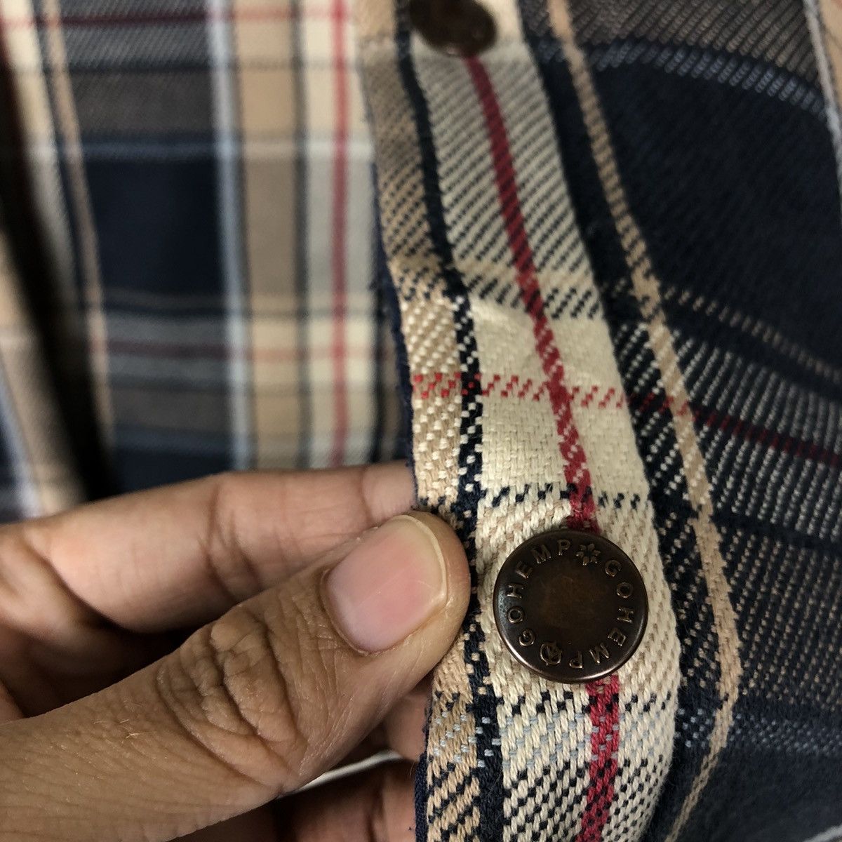 Flannel 🔥Vtg Flannel Jacket Tartan Design Gohemp Japan Issey Miyake Size US L / EU 52-54 / 3 - 14 Thumbnail