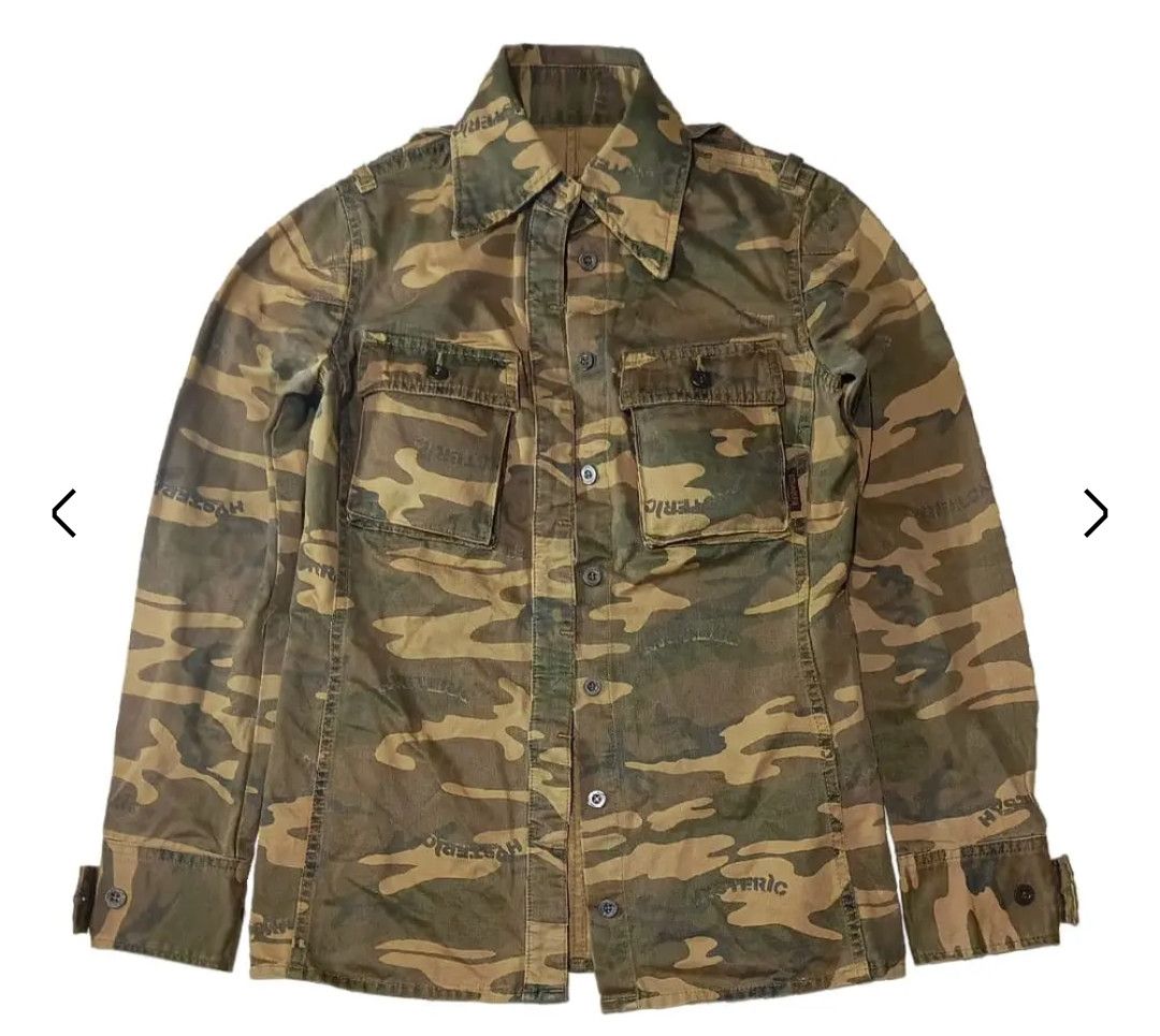 Hysteric Glamour Hysteric Glamour Thick Cargo Militair Shirt Camo Size S / US 4 / IT 40 - 1 Thumbnail