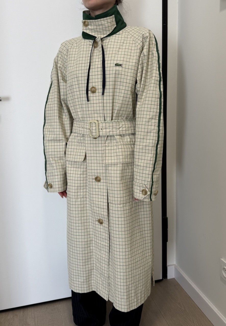Lacoste Lacoste Trench Coat Jacket Womens Checked size 38 Size XS / US 0-2 / IT 36-38 - 2 Thumbnail