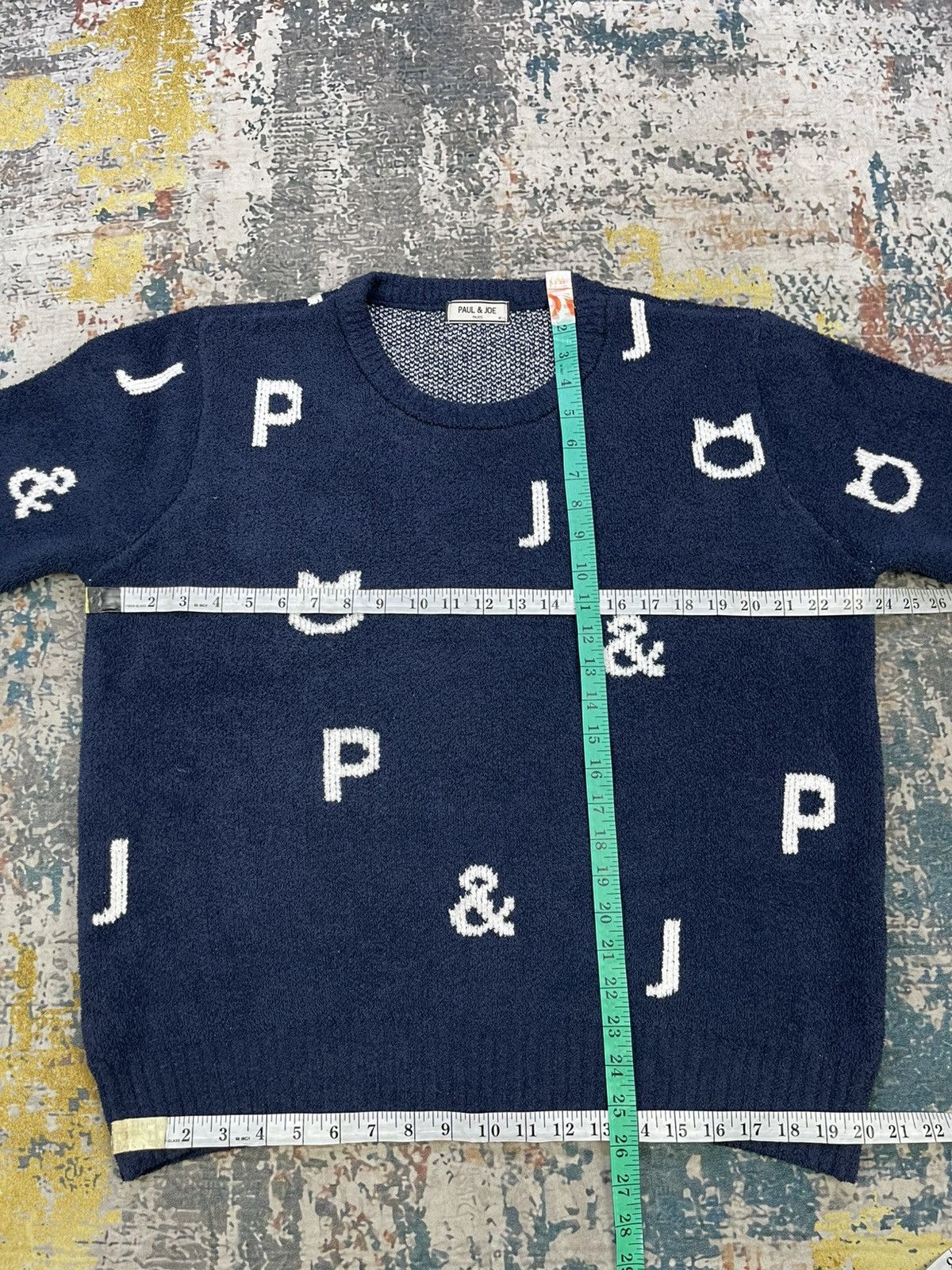 Paul & Joe Paul & Joe Overprint Thick Knit Sweater Pull Over Size US L / EU 52-54 / 3 - 12 Thumbnail